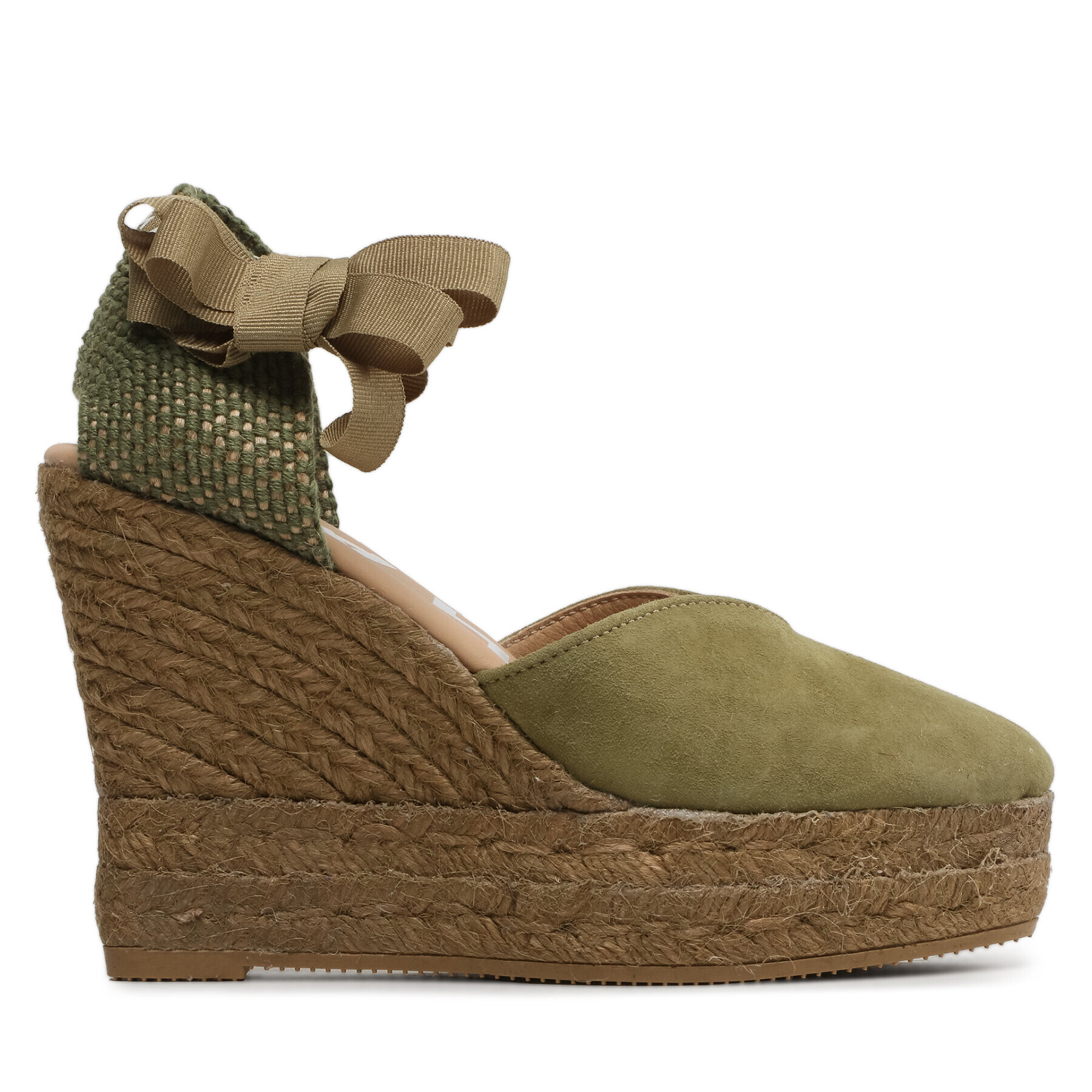 Manebi Espadrile Shaped Wedge Espadrilles R 2.1 WH Verde - Pled.ro