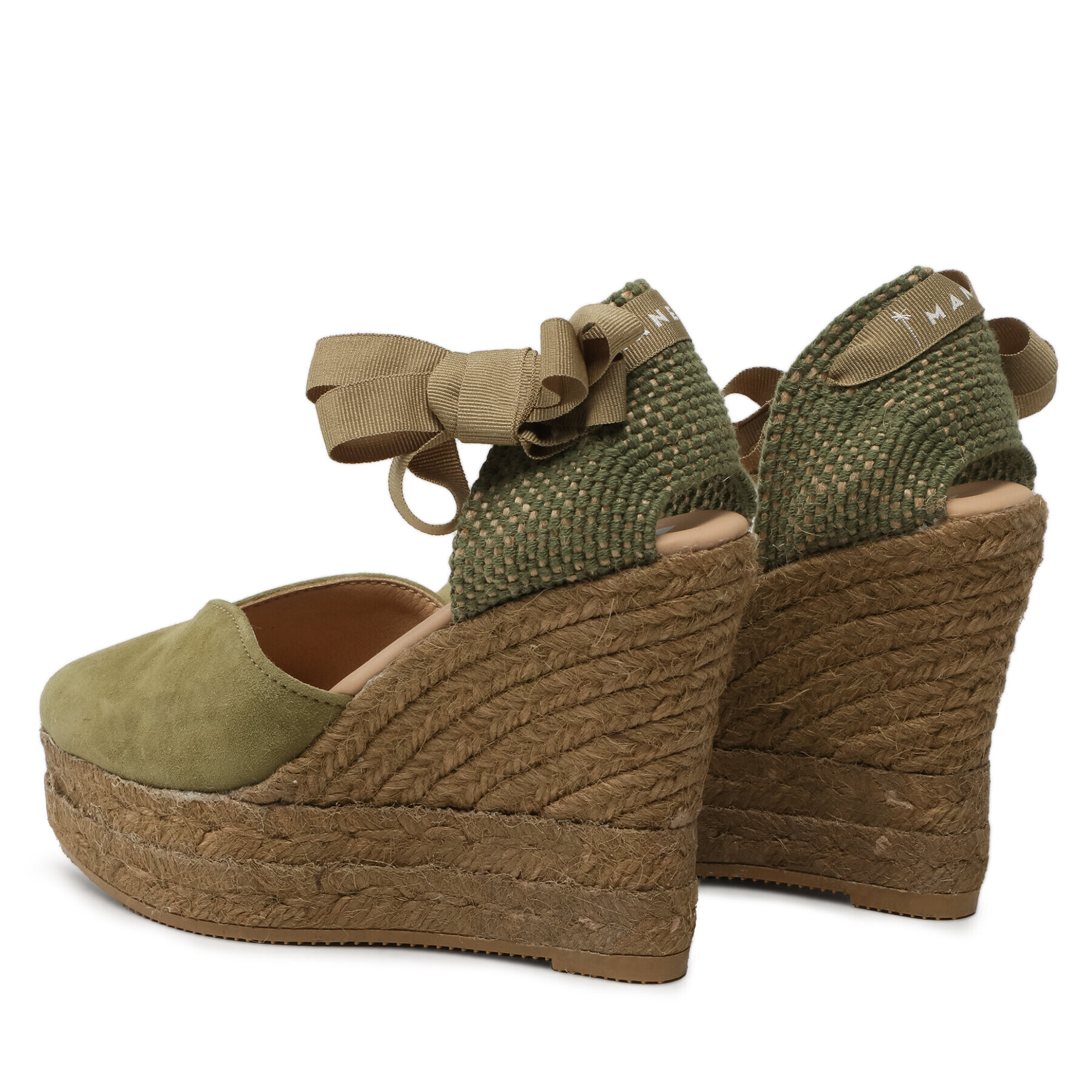 Manebi Espadrile Shaped Wedge Espadrilles R 2.1 WH Verde - Pled.ro