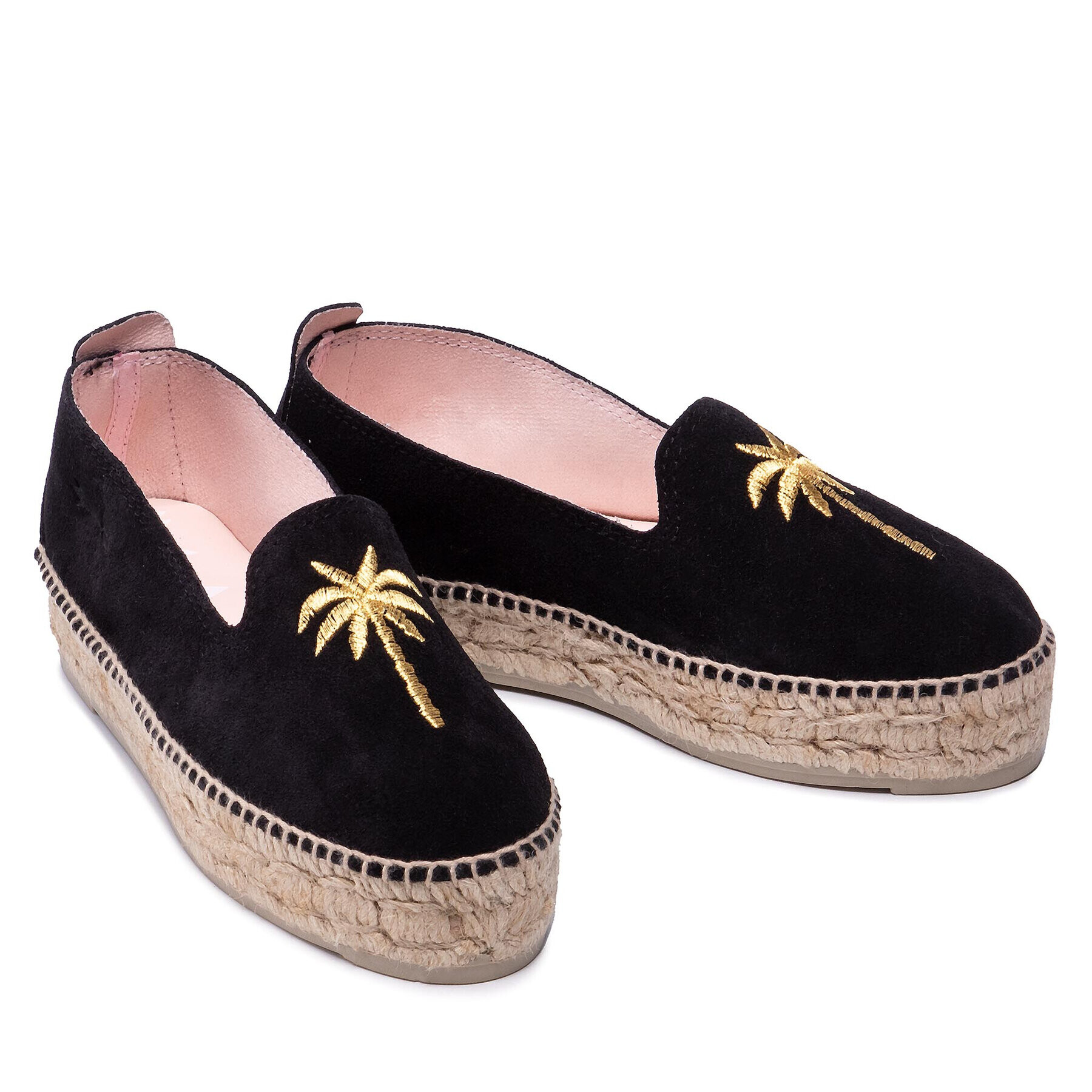 Manebi Espadrile Slippers D T 0.3 D0 Negru - Pled.ro