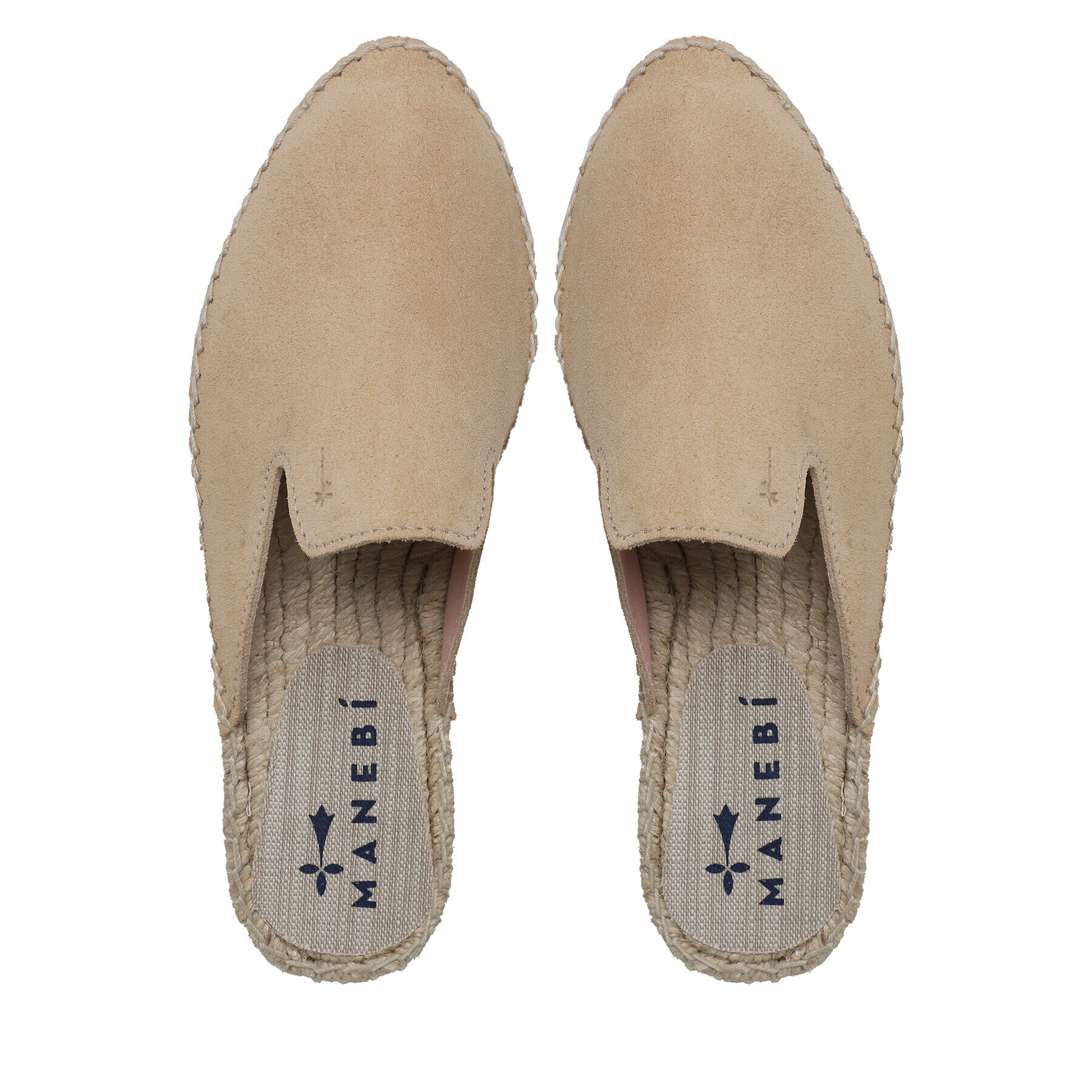 Manebi Espadrile Suede Mules M 1.1 M0 Bej - Pled.ro