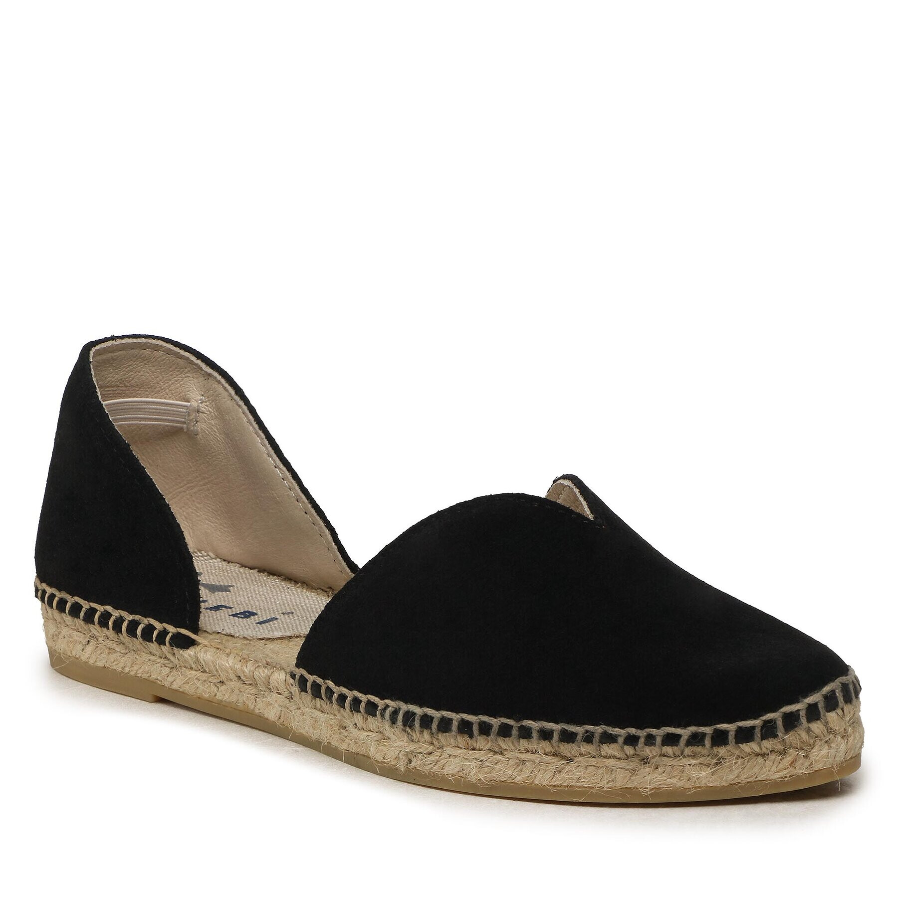 Manebi Espadrile Suede Open-Side Flats K 1.0 O0 Negru - Pled.ro