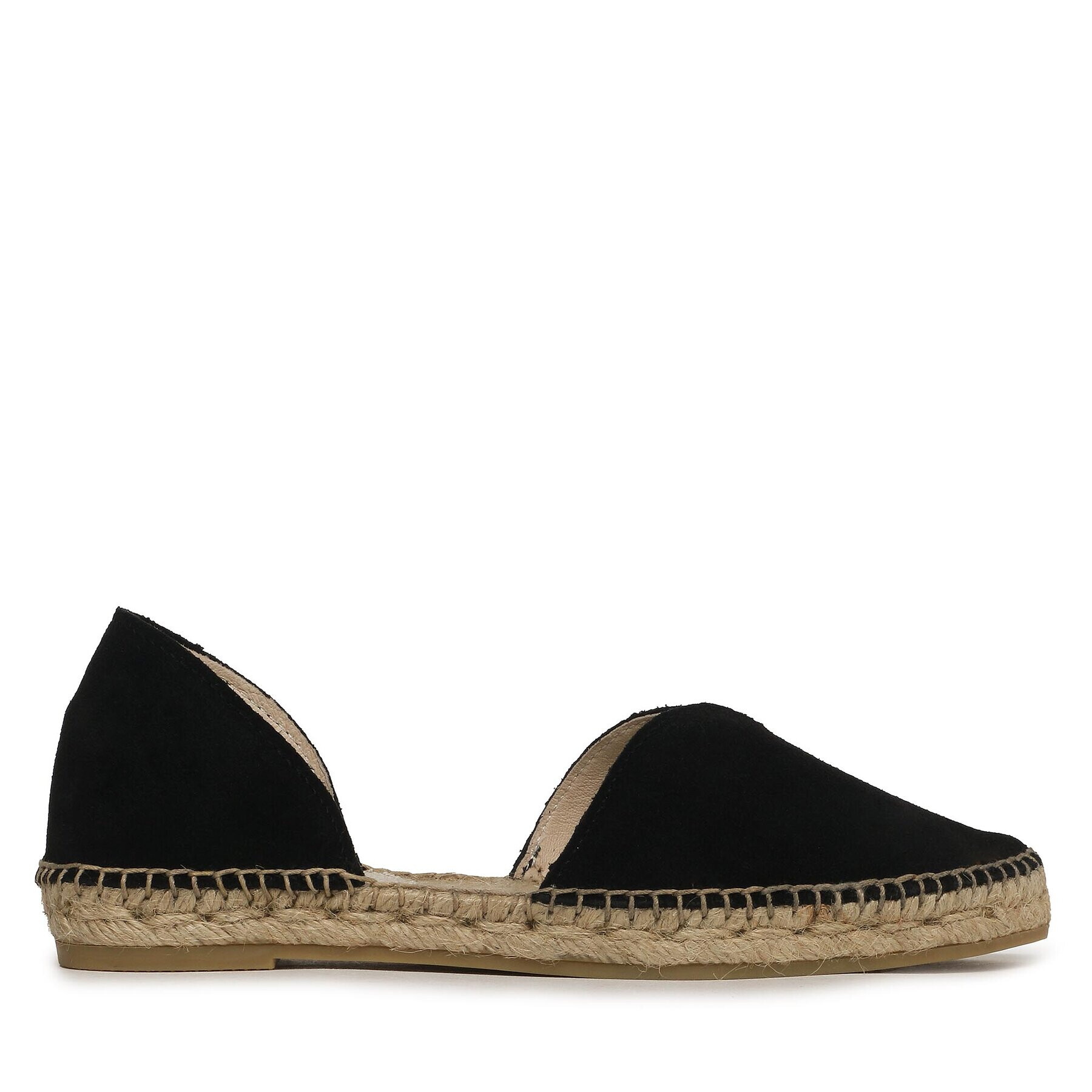 Manebi Espadrile Suede Open-Side Flats K 1.0 O0 Negru - Pled.ro