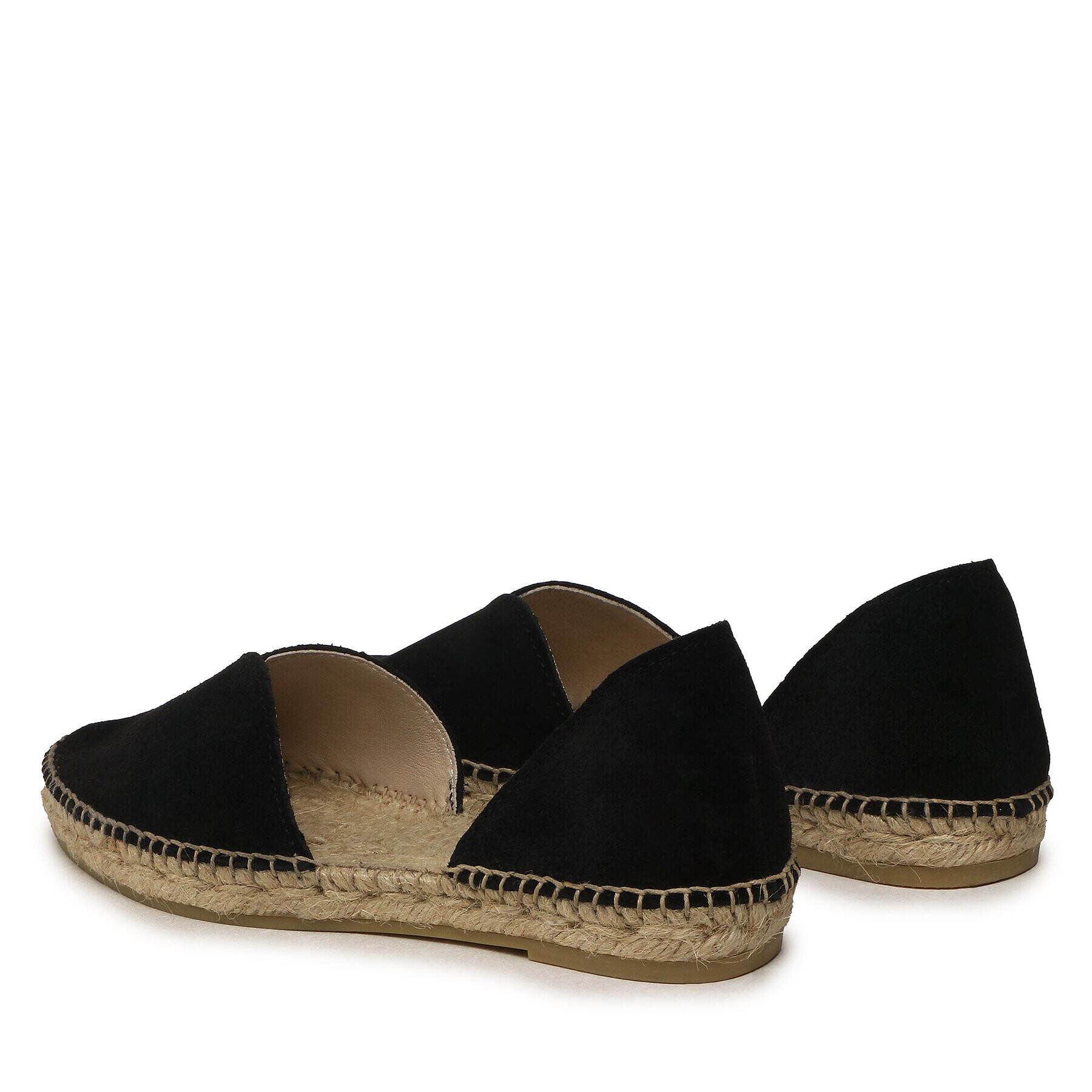 Manebi Espadrile Suede Open-Side Flats K 1.0 O0 Negru - Pled.ro