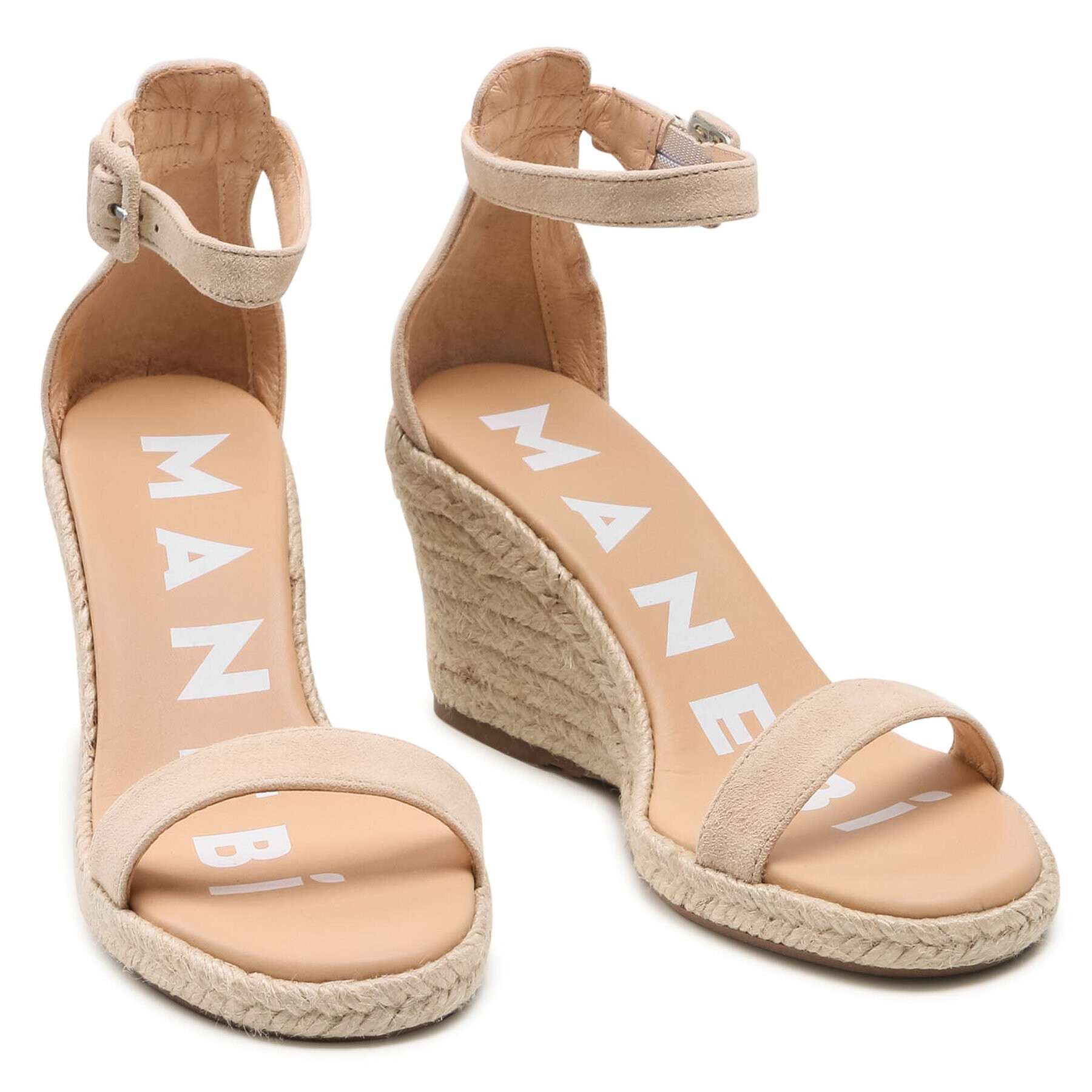 Manebi Espadrile Wedge Sandals M 1.1 Wg Bej - Pled.ro