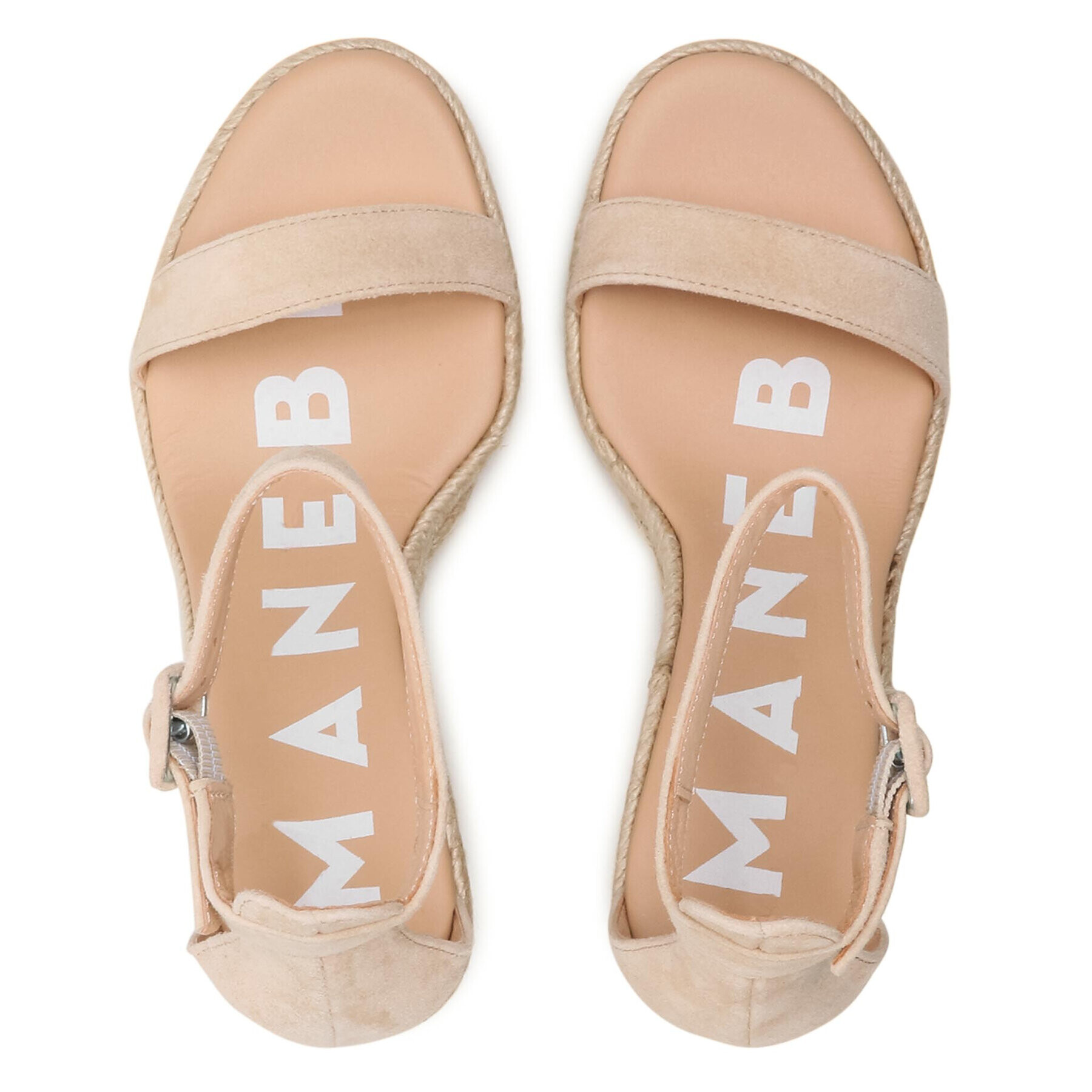 Manebi Espadrile Wedge Sandals M 1.1 Wg Bej - Pled.ro