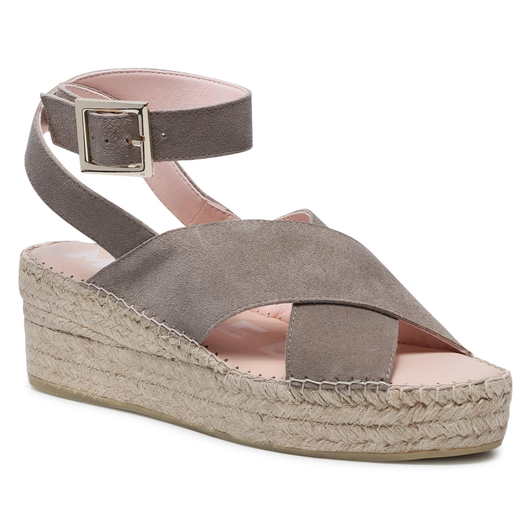 Manebi Espadrile Wedges W Belt W 1.9 Wb Gri - Pled.ro