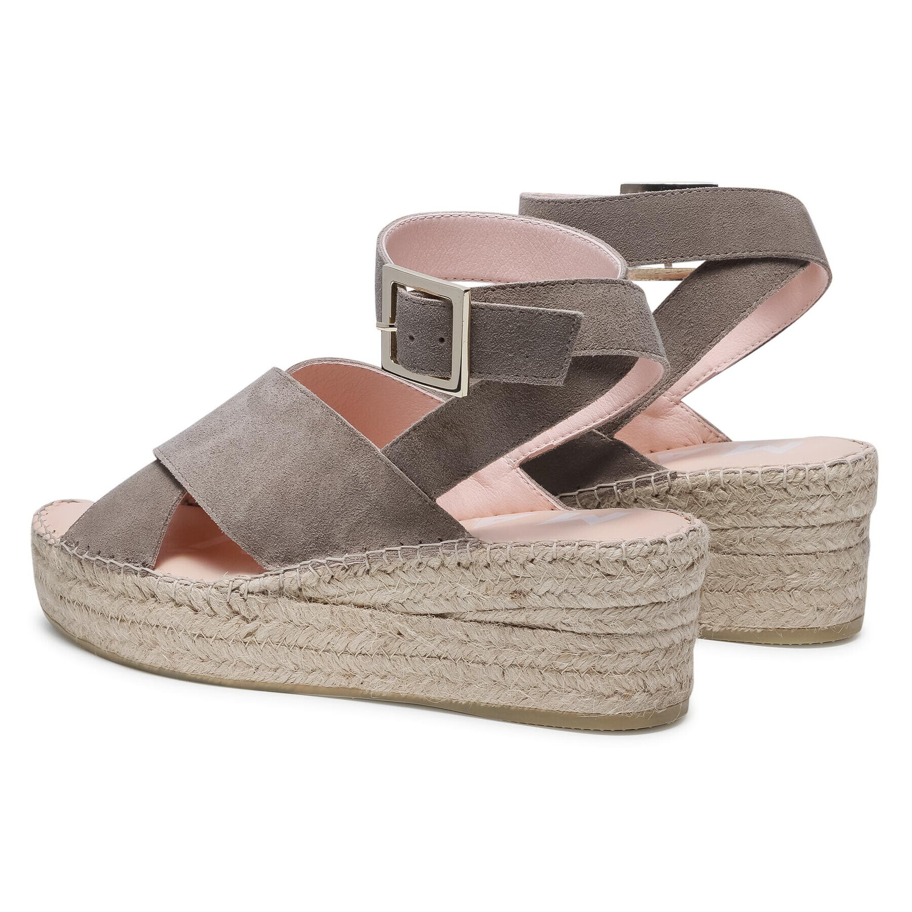 Manebi Espadrile Wedges W Belt W 1.9 Wb Gri - Pled.ro