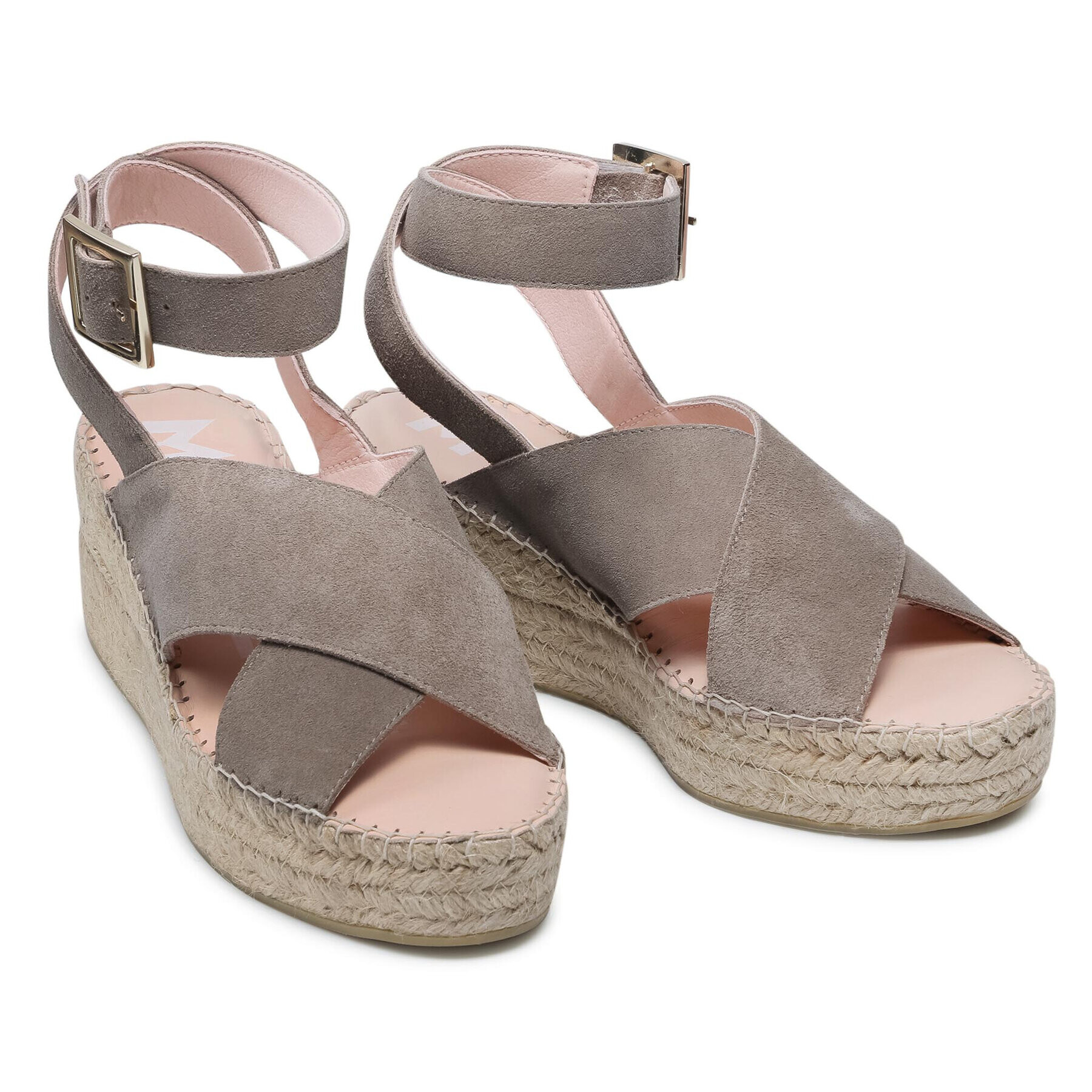 Manebi Espadrile Wedges W Belt W 1.9 Wb Gri - Pled.ro