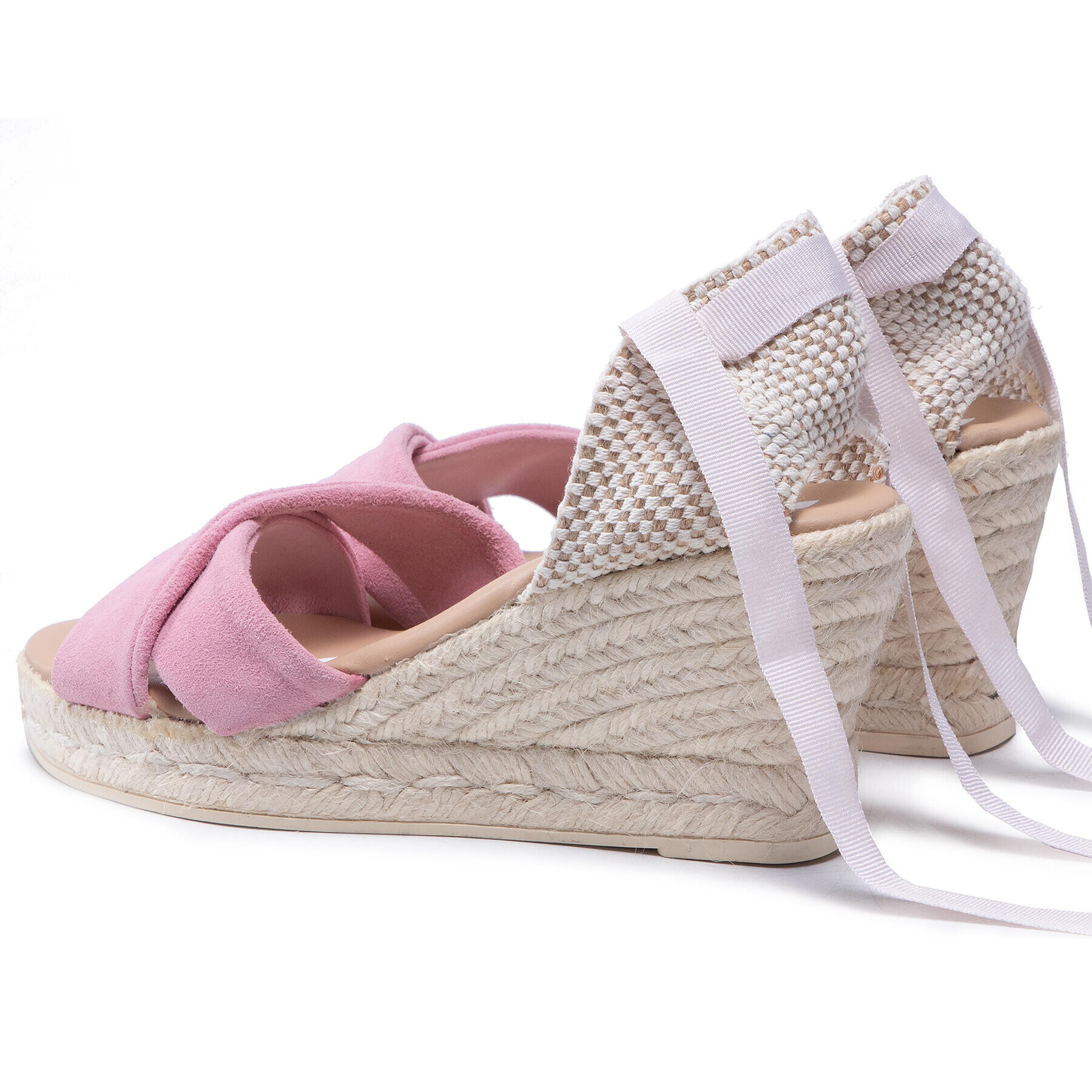 Manebi Espadrile X Low Wedges M 1.4 Wx Roz - Pled.ro