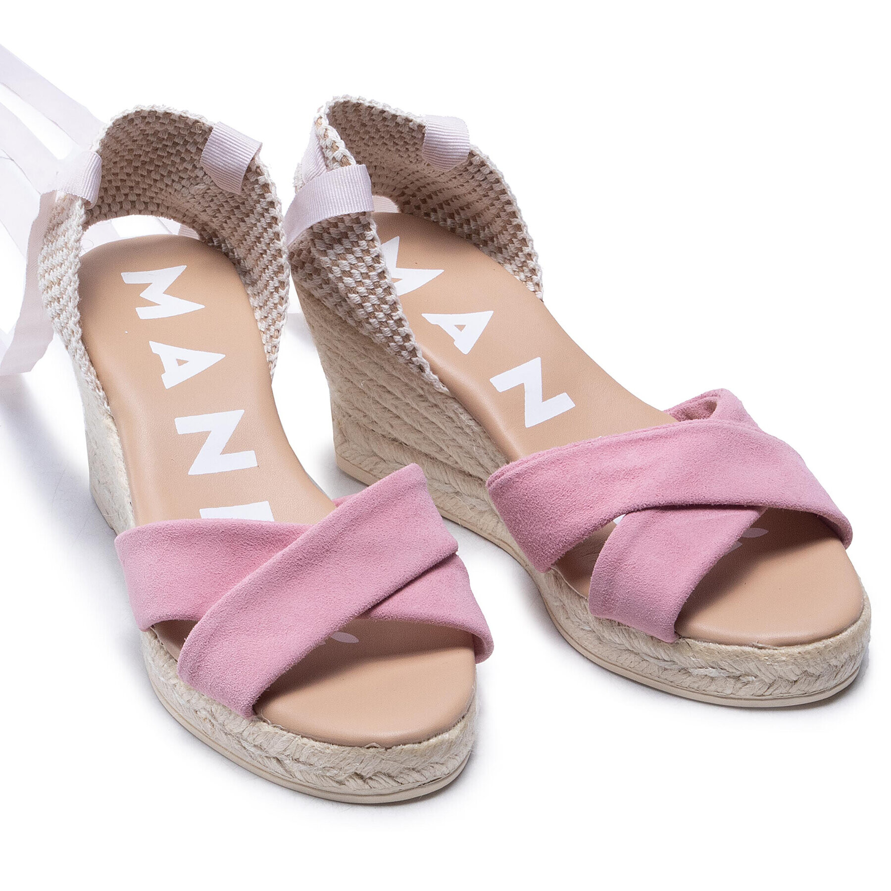 Manebi Espadrile X Low Wedges M 1.4 Wx Roz - Pled.ro