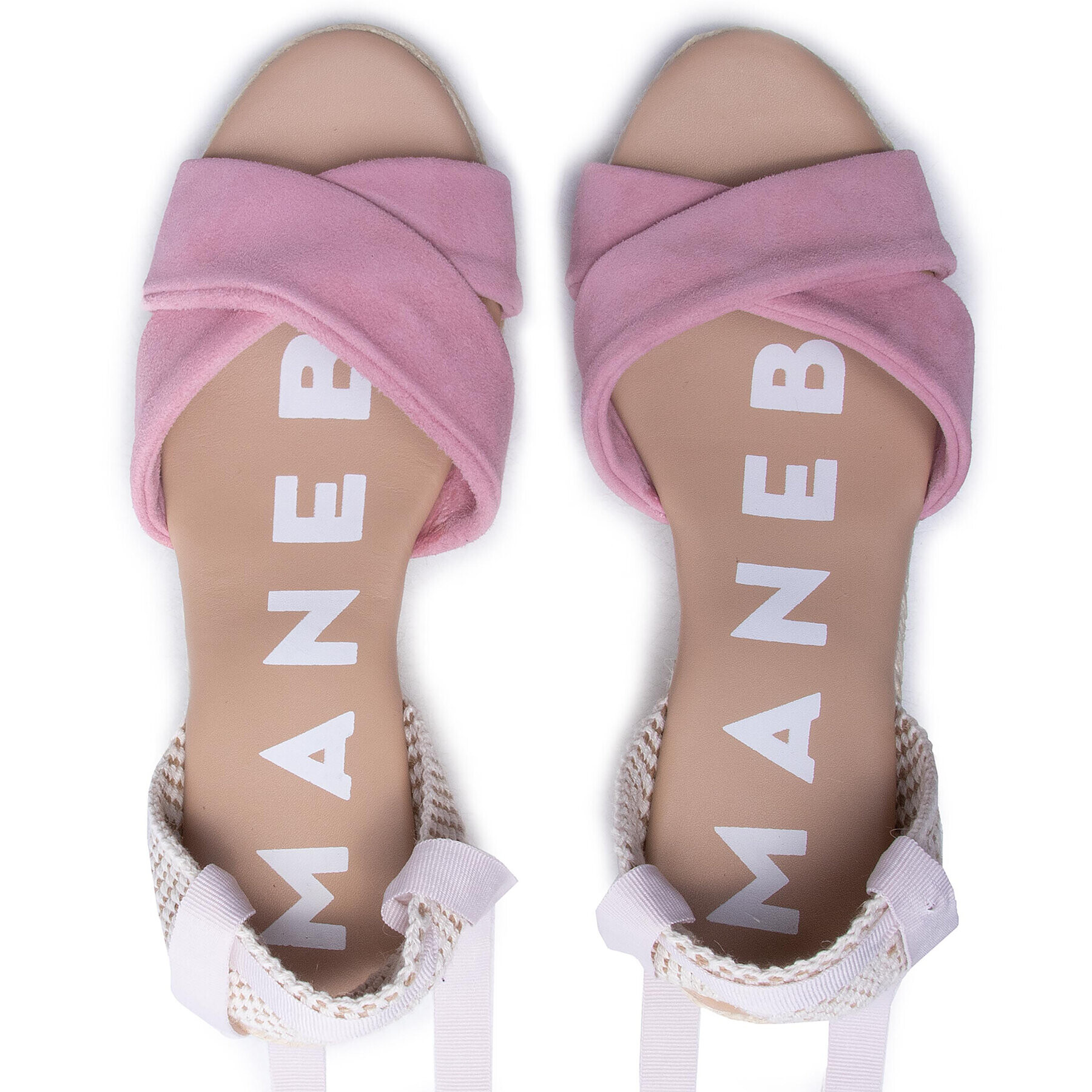 Manebi Espadrile X Low Wedges M 1.4 Wx Roz - Pled.ro