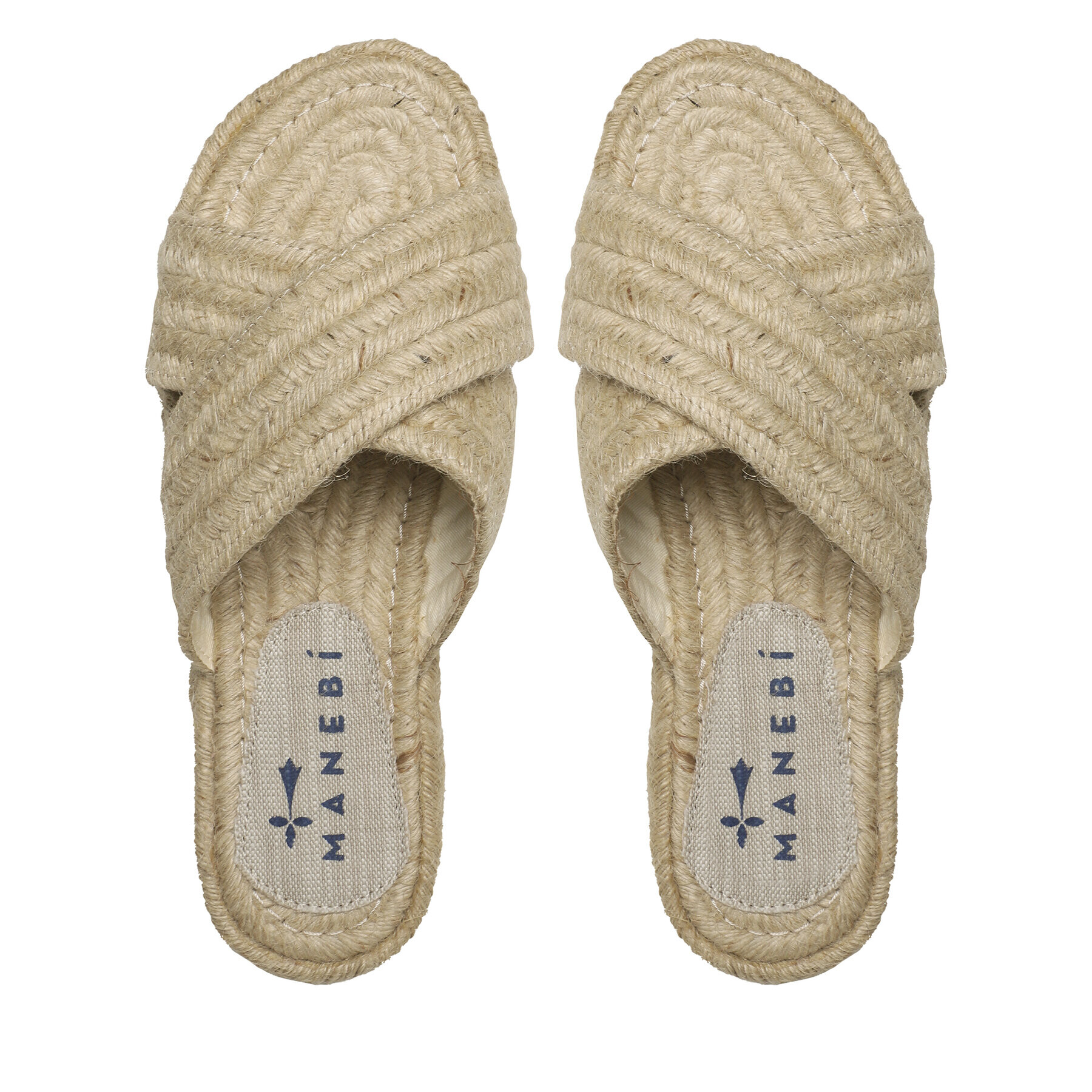 Manebi Espadrile Yute Rope Rope Sandals S 2.7 Y0 Bej - Pled.ro