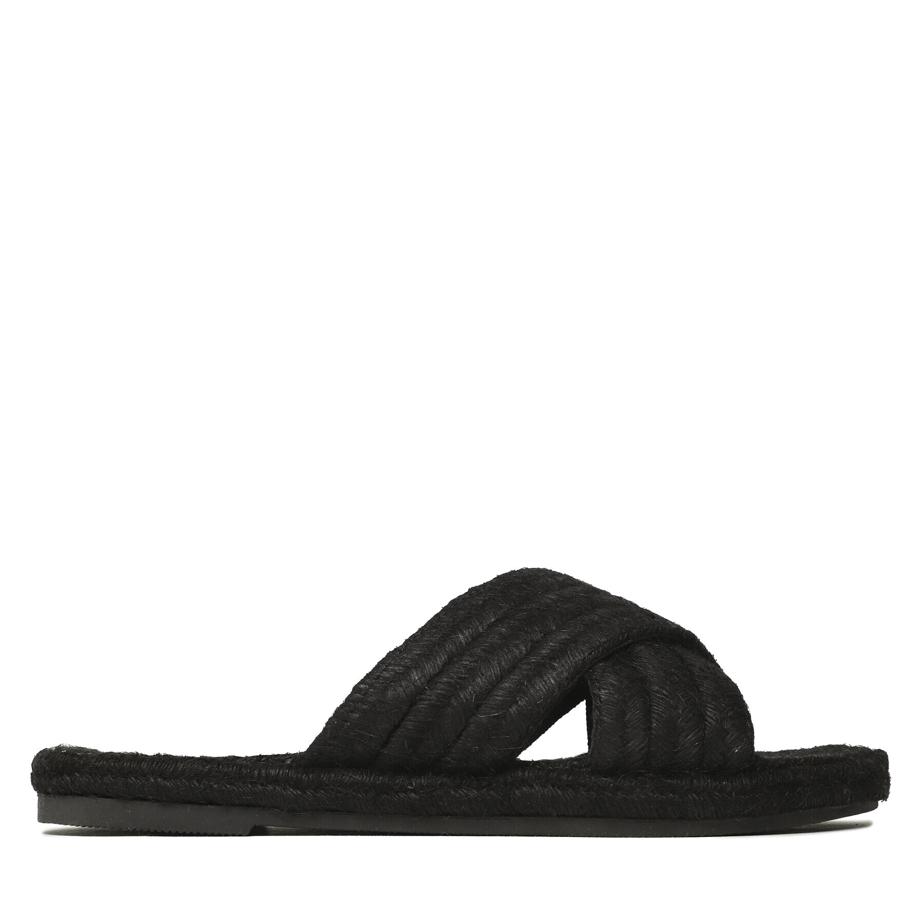 Manebi Espadrile Yute Rope Rope Sandals S 9.6 Y0 Negru - Pled.ro