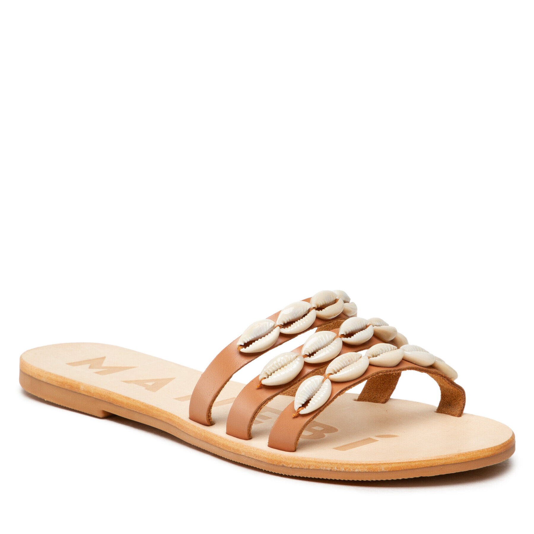 Manebi Șlapi Leather Sandals S 0.1 Y0 Maro - Pled.ro