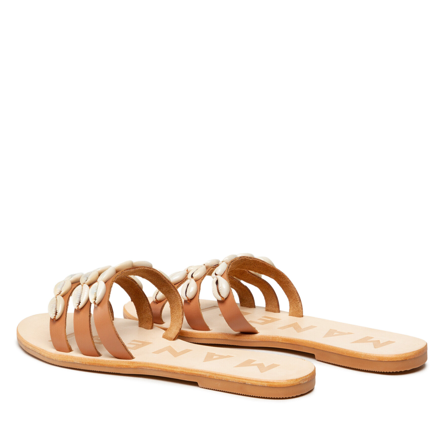 Manebi Șlapi Leather Sandals S 0.1 Y0 Maro - Pled.ro