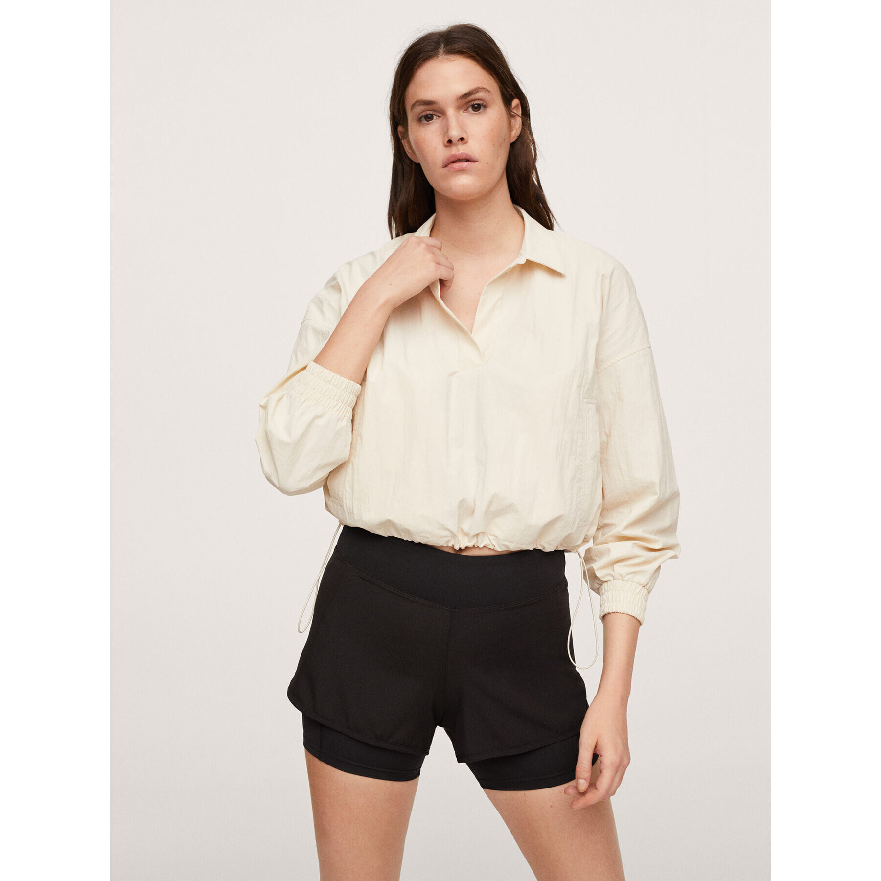 Mango Geacă de ploaie Biblos 17086312 Bej Cropped Fit - Pled.ro