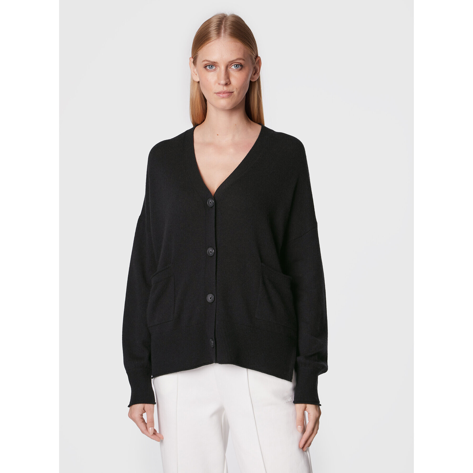 Marc Aurel Cardigan 8696 8000 81976 Negru Regular Fit - Pled.ro