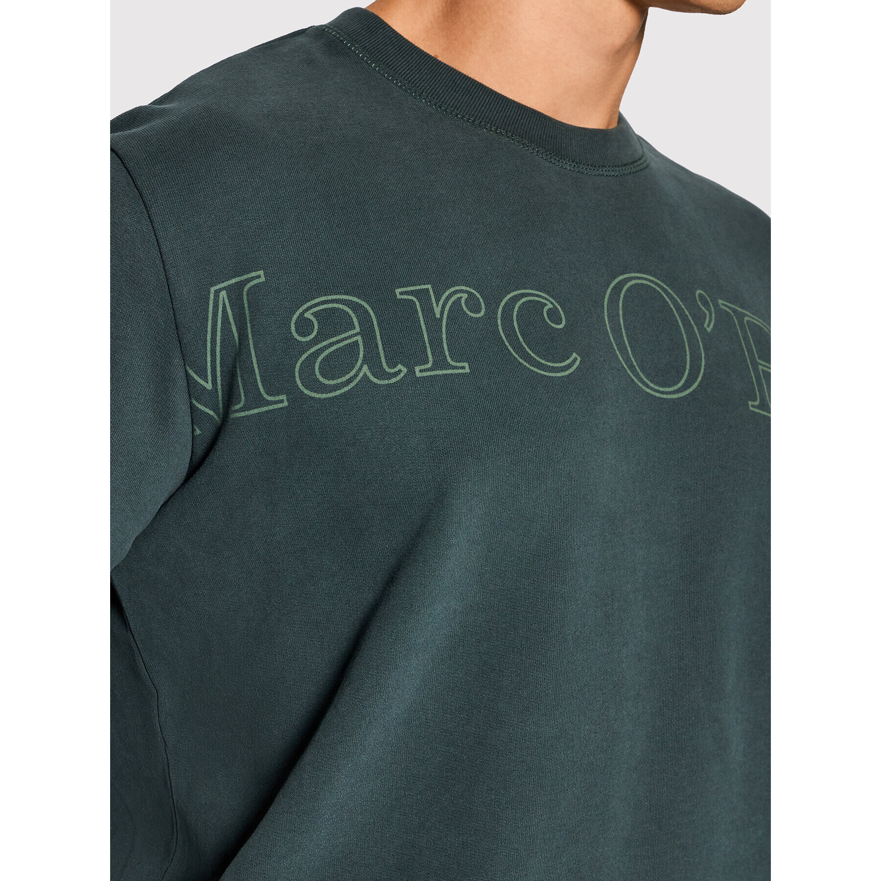 Marc O'Polo Bluză 128 4061 54040 Verde Relaxed Fit - Pled.ro