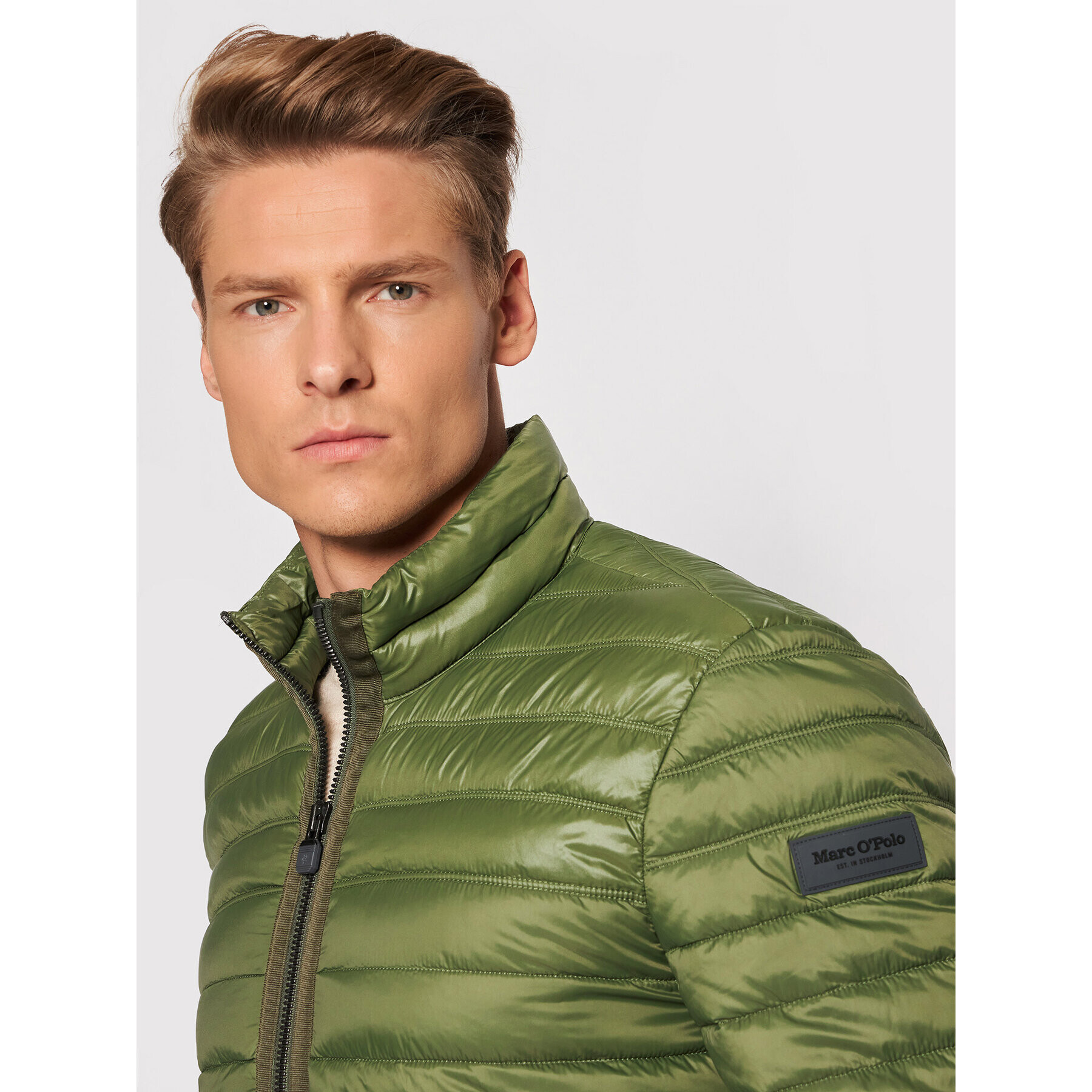 Marc O'Polo Geacă din puf 128 1142 70300 Verde Regular Fit - Pled.ro