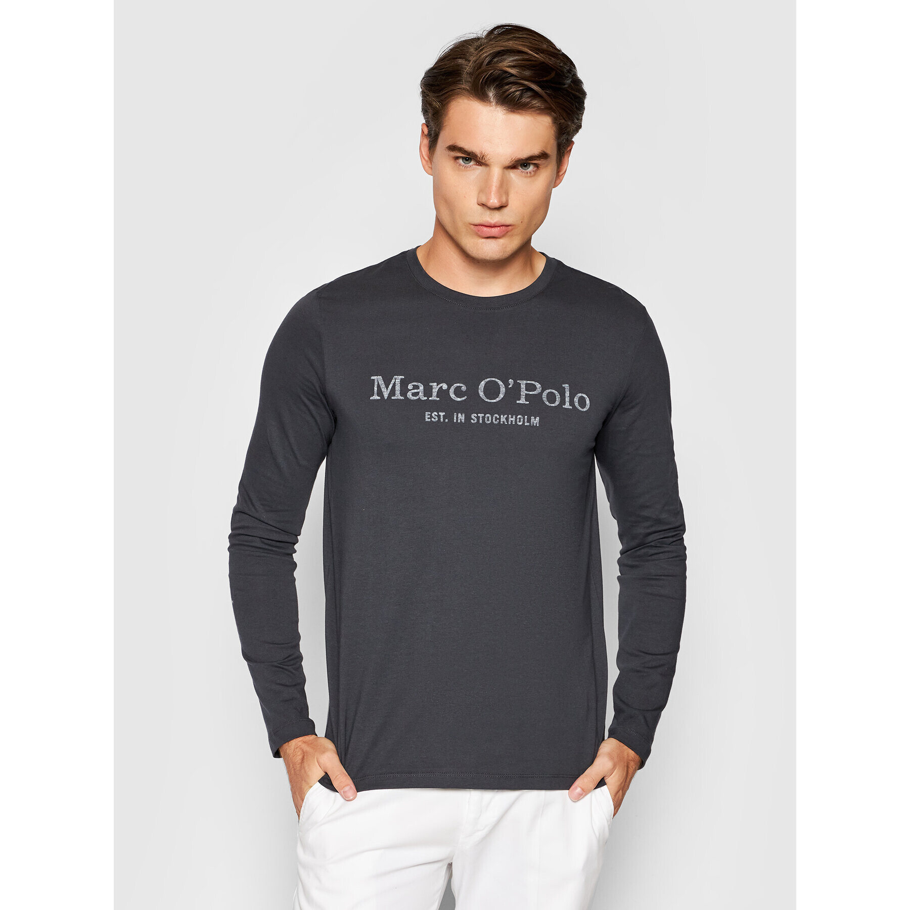 Marc O'Polo Longsleeve 127 2220 52152 Gri Regular Fit - Pled.ro