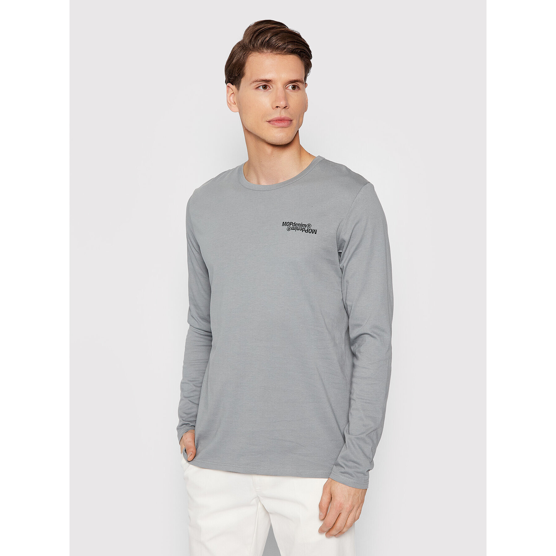 Marc O'Polo Longsleeve 170 2323 52136 Gri Slim Fit - Pled.ro