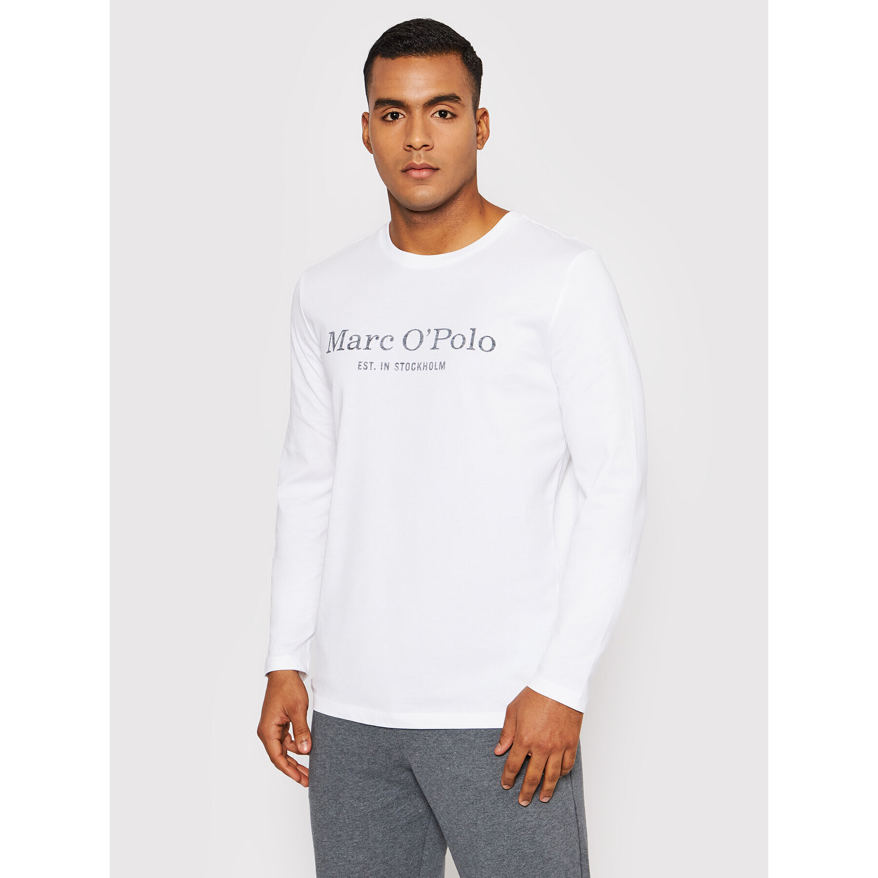 Marc O'Polo Longsleeve 220 2220 52152 Alb Regular Fit - Pled.ro