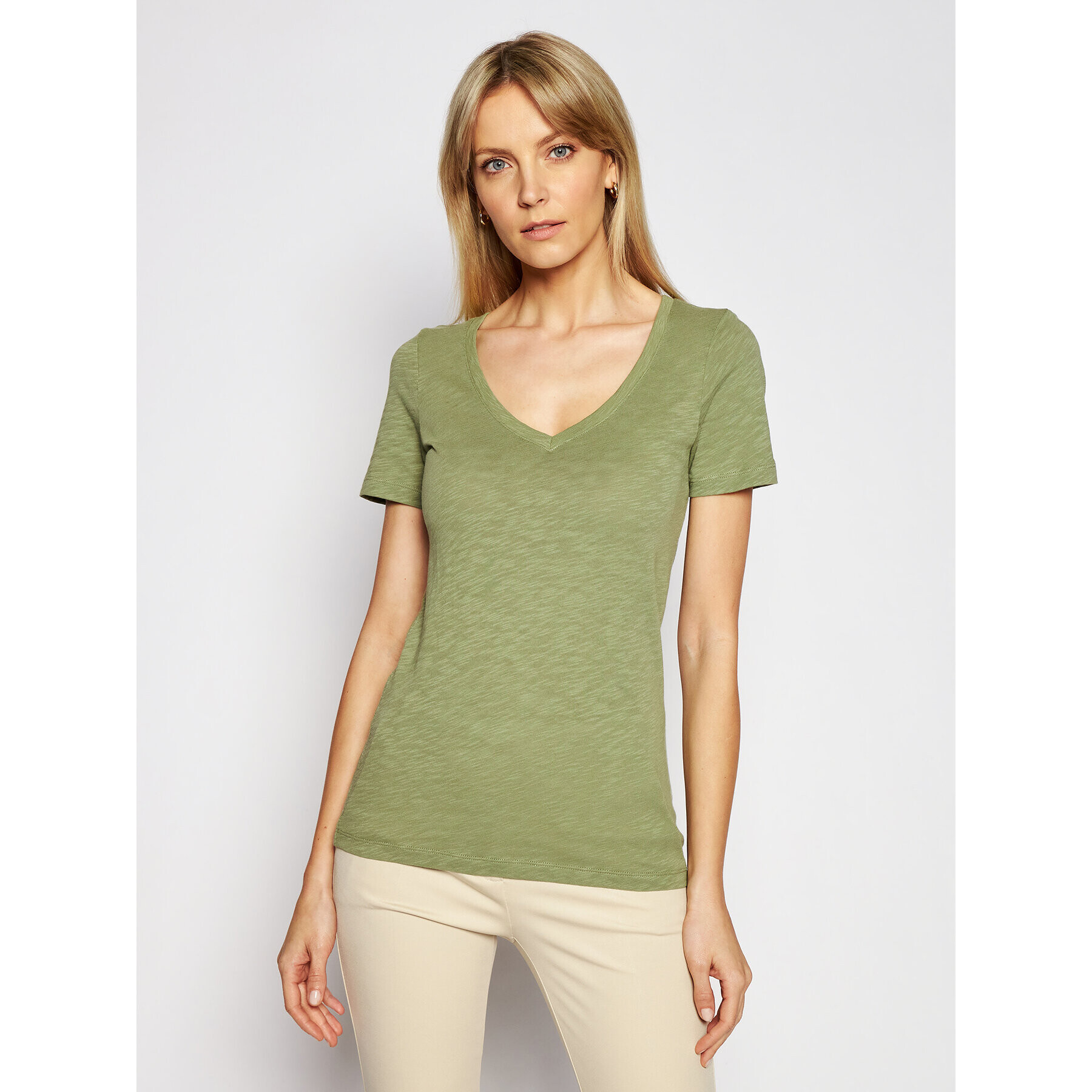 Marc O'Polo Tricou 102 2261 51139 Verde Regular Fit - Pled.ro