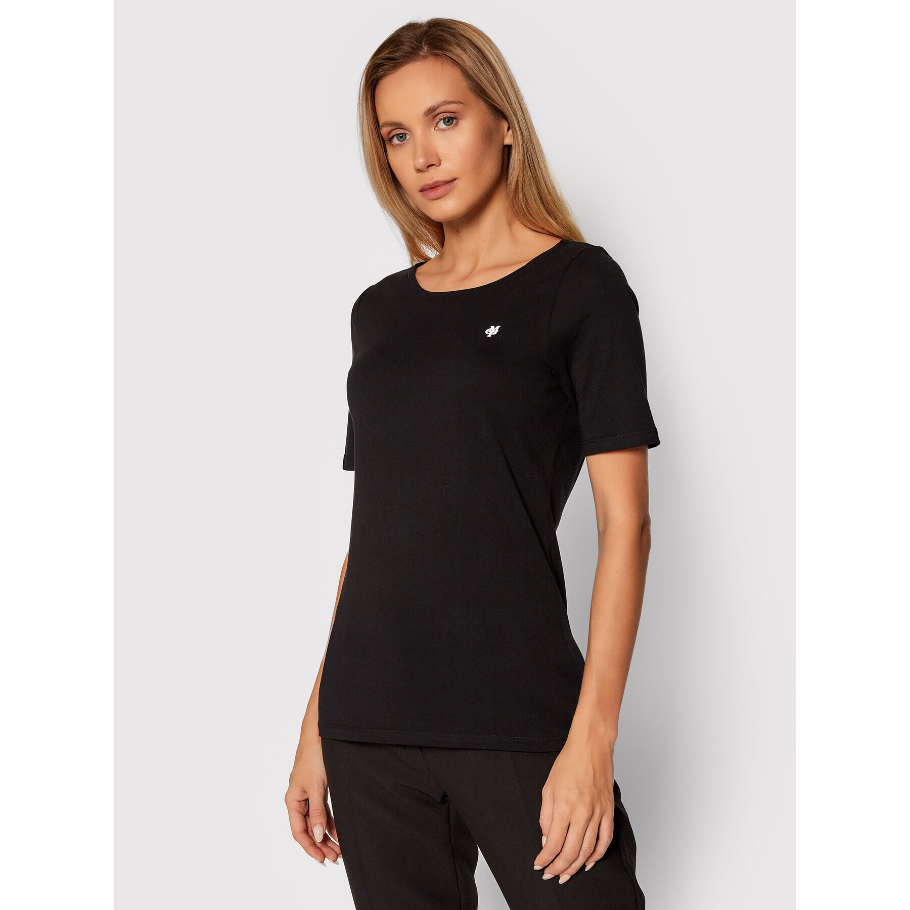 Marc O'Polo Tricou B01 2183 51159 Negru Regular Fit - Pled.ro