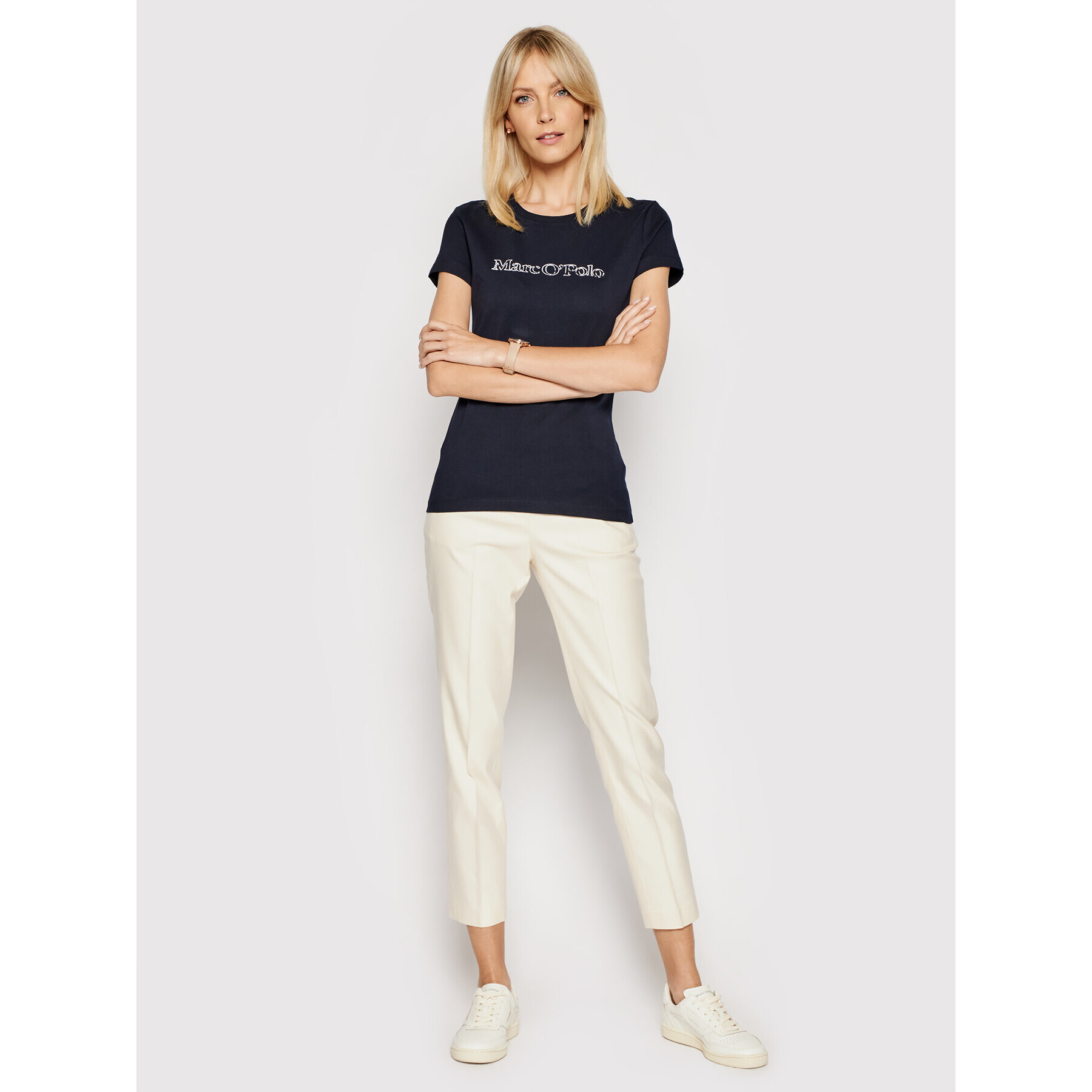 Marc O'Polo Tricou B01 2293 51083 Bleumarin Regular Fit - Pled.ro