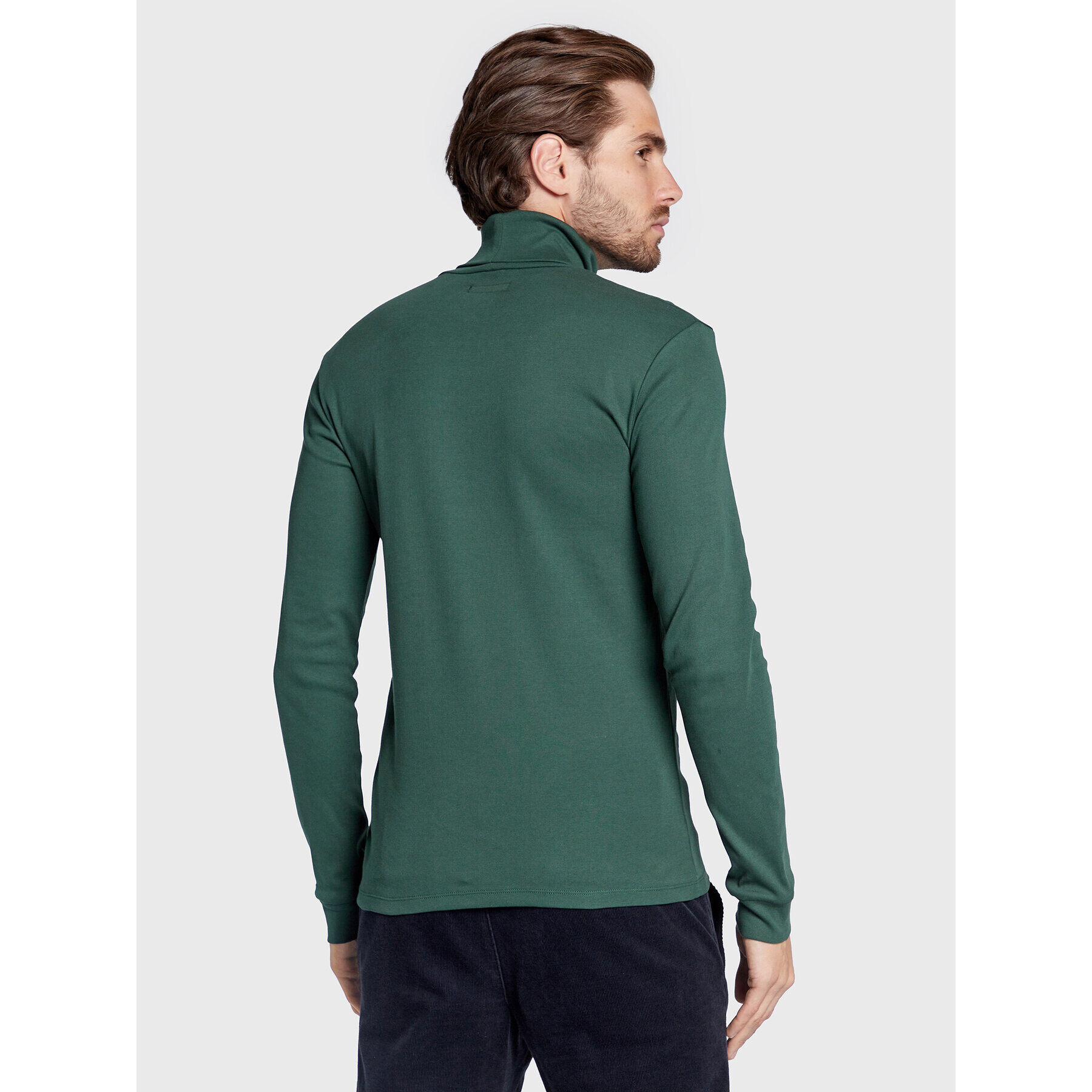 Marc O'Polo Bluză cu gât 229 2202 52226 Verde Slim Fit - Pled.ro