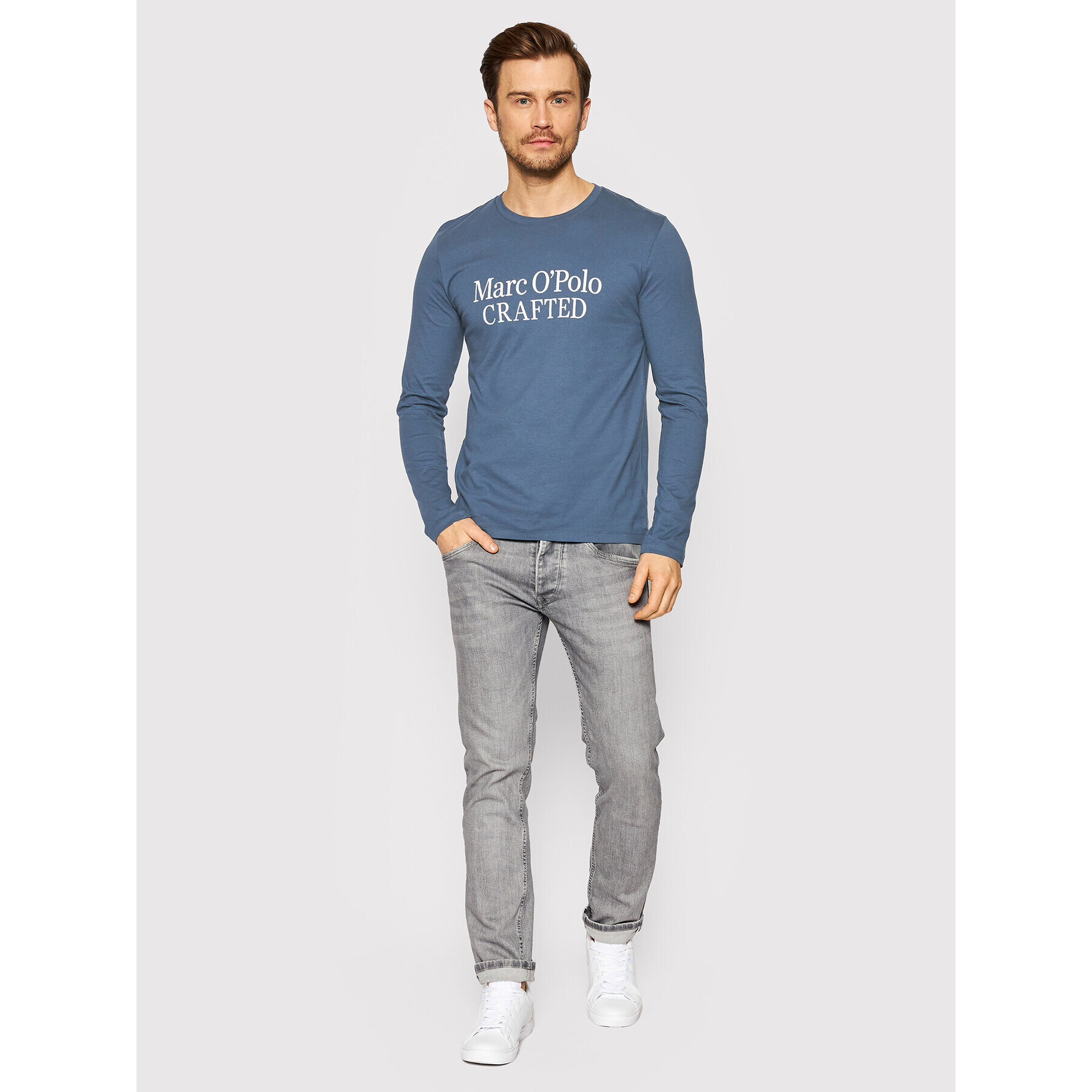 Marc O'Polo Longsleeve 222 2477 52206 Bleumarin Regular Fit - Pled.ro