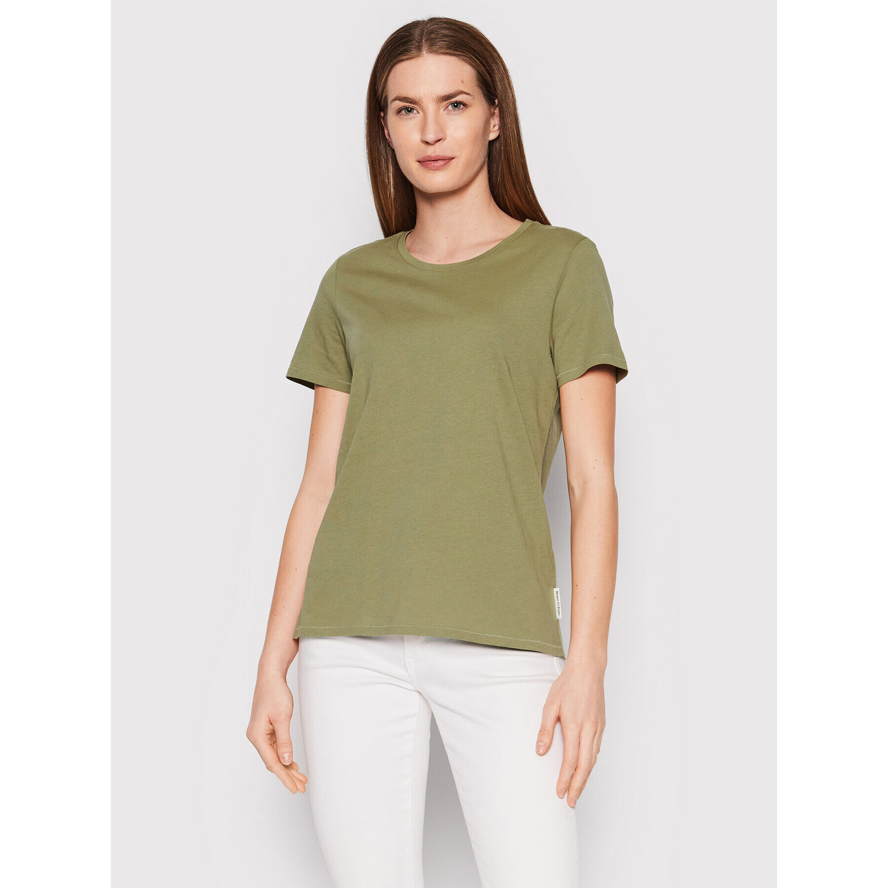 Marc O'Polo Tricou 203 2072 51257 Verde Regular Fit - Pled.ro