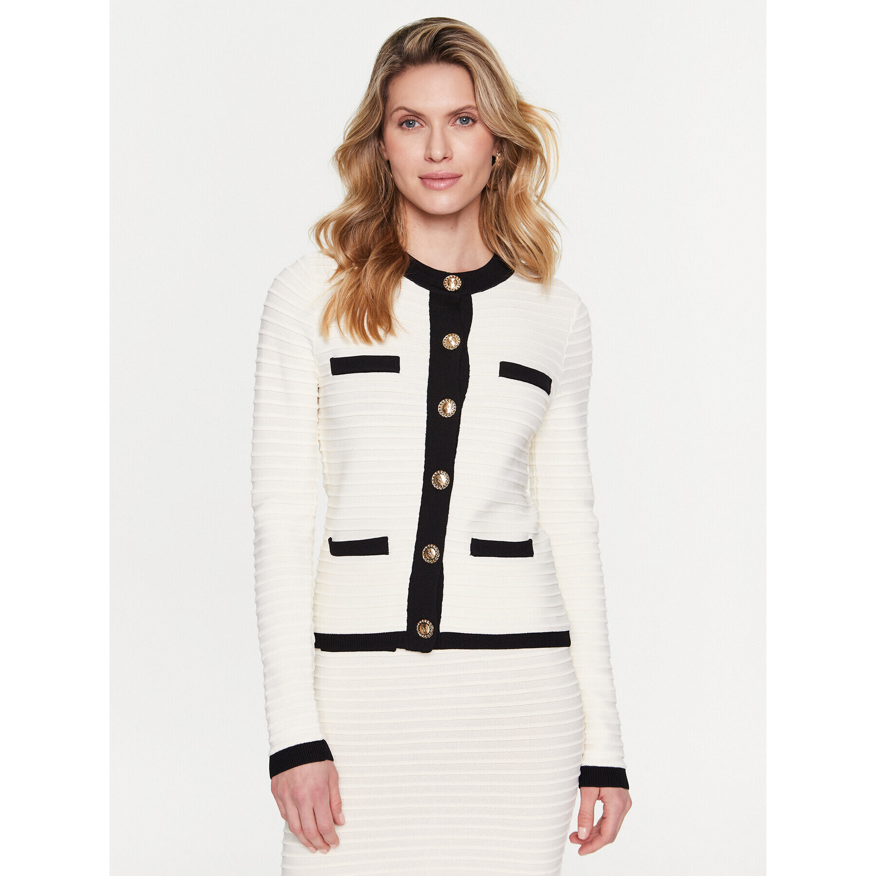 Marciano Guess Cardigan Alba 3RGR16 5741Z Bej Regular Fit - Pled.ro