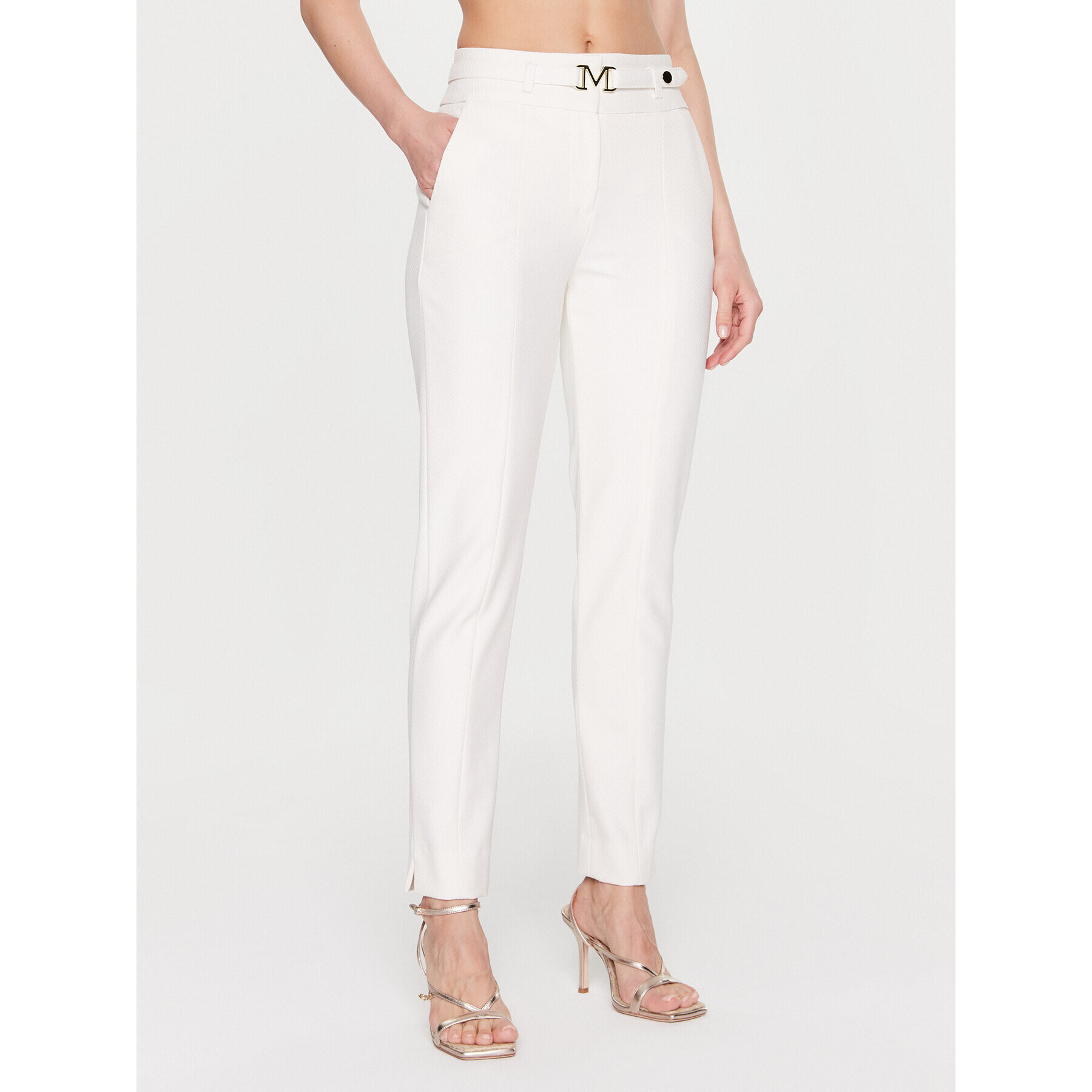 Marciano Guess Pantaloni din material Aurora 3RGB04 9771Z Bej Regular Fit - Pled.ro