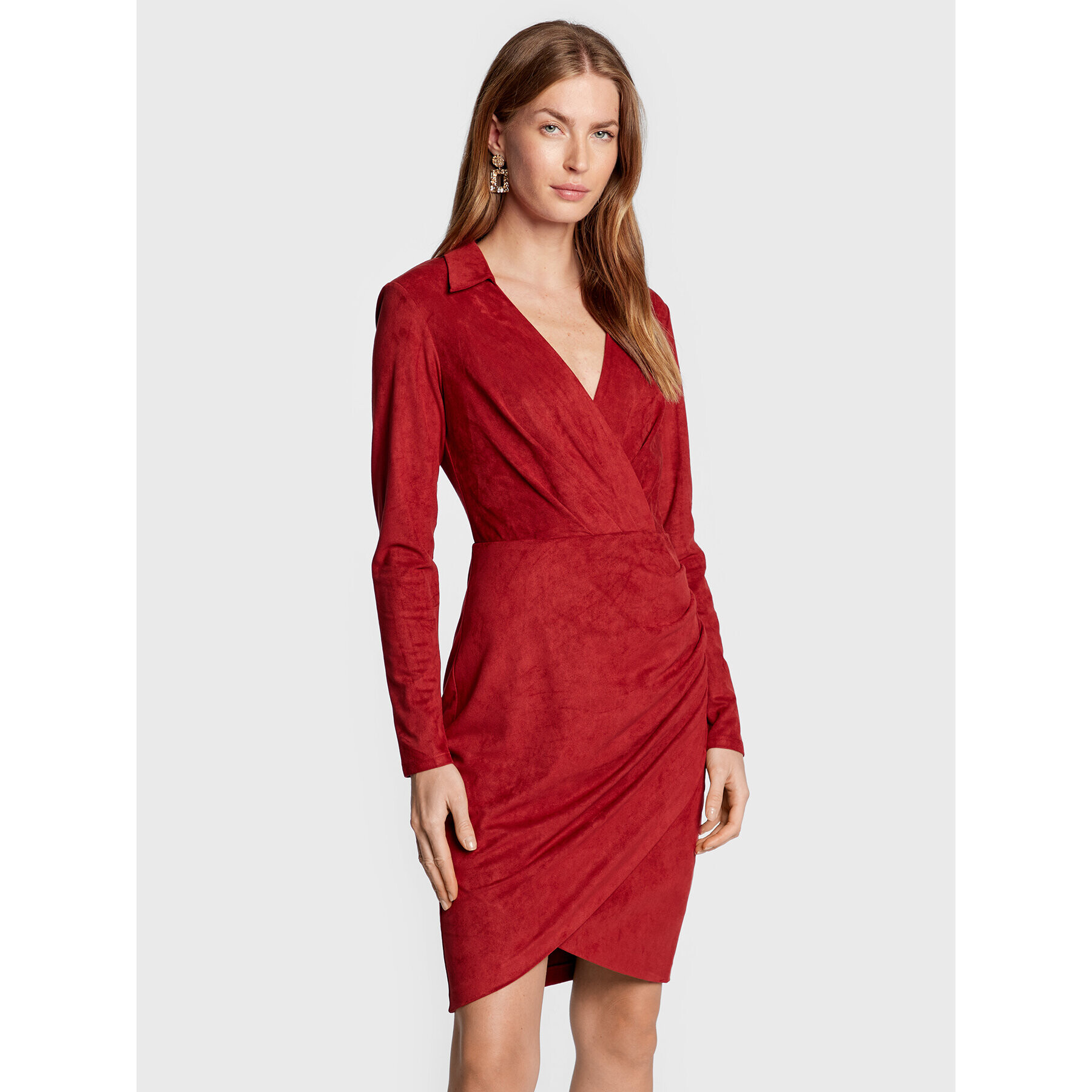 Marciano Guess Rochie cocktail 2BGK54 9688Z Roșu Regular Fit - Pled.ro