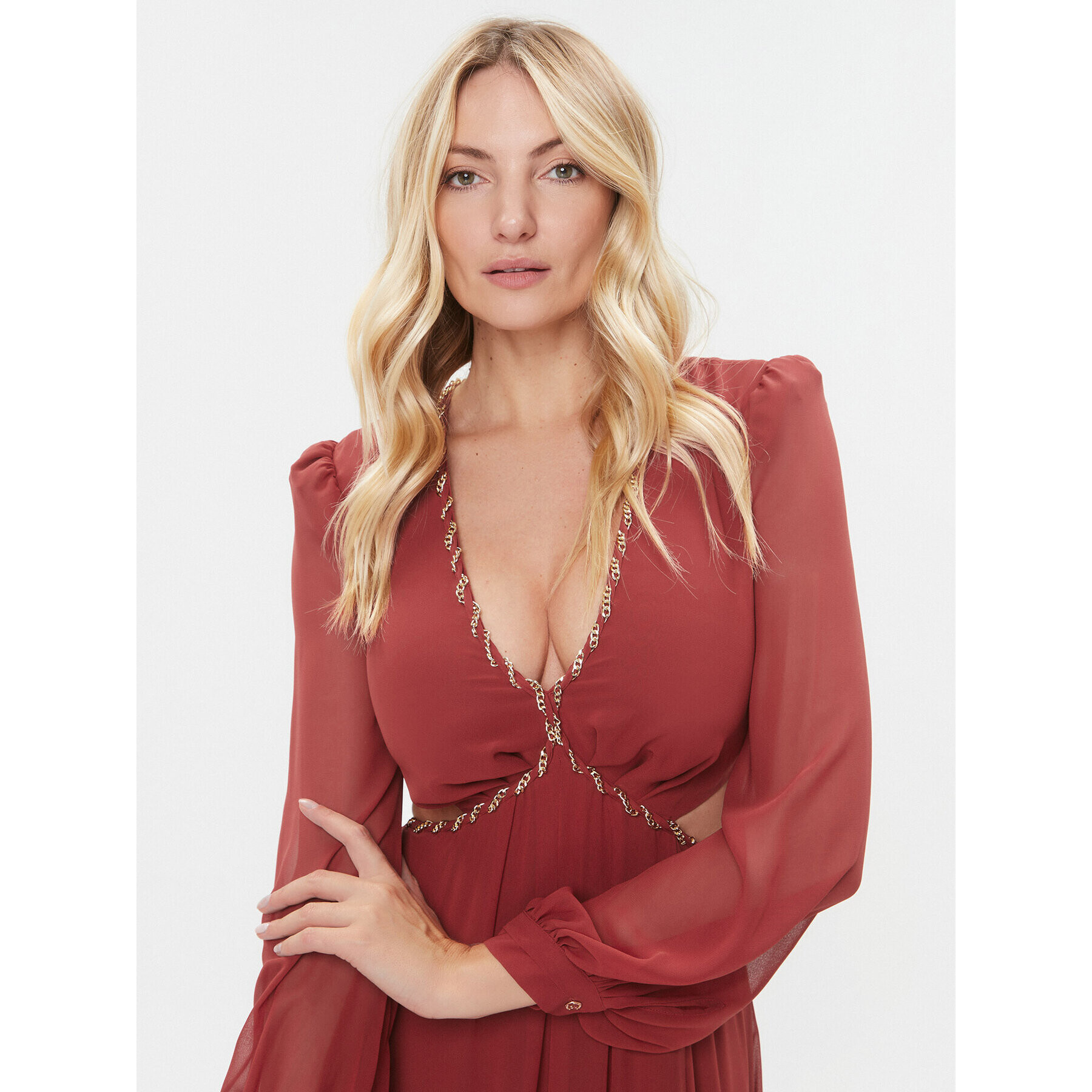 Marciano Guess Rochie de seară 3BGK51 8637Z Roșu Regular Fit - Pled.ro