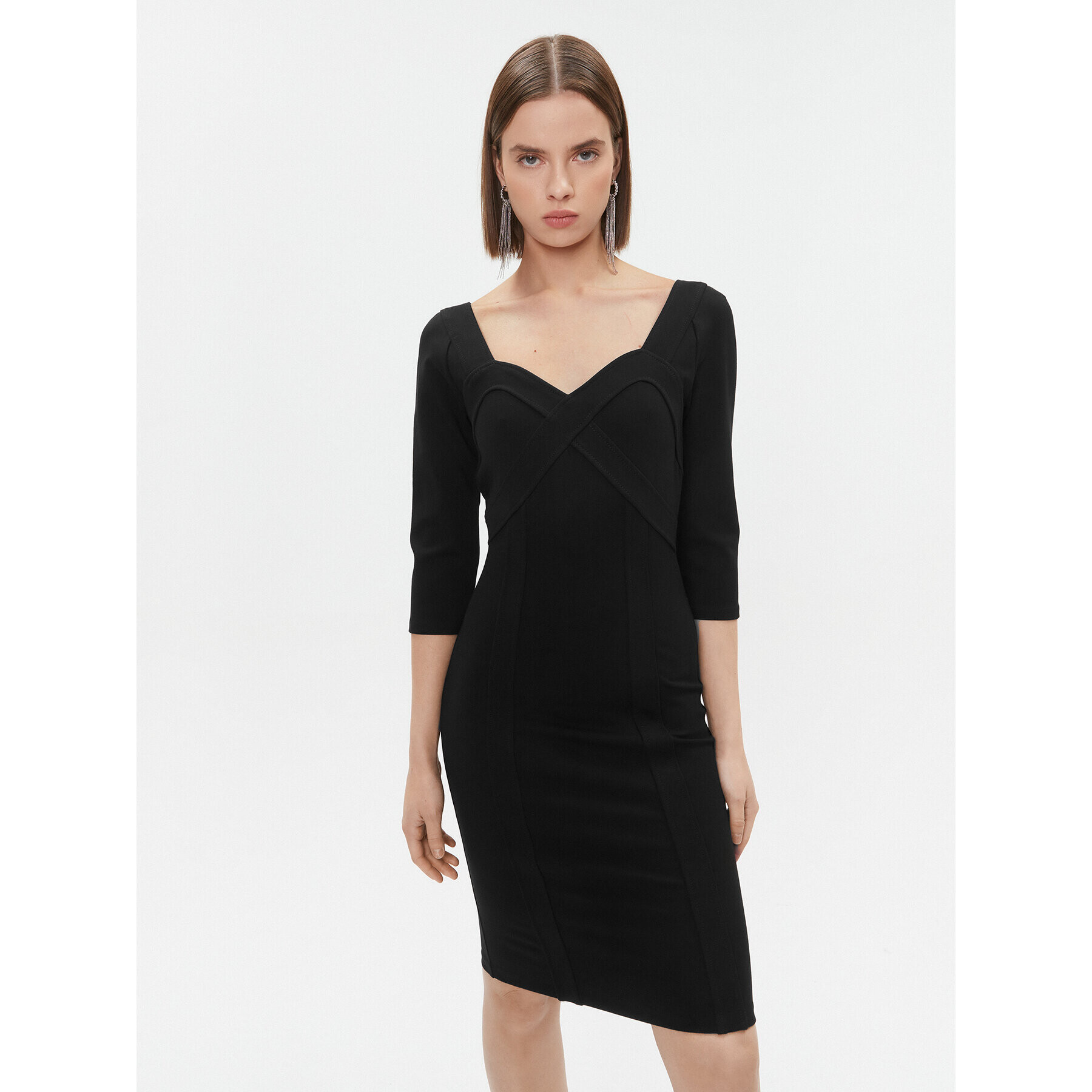 Marciano Guess Rochie de zi 3BGK0J 6375Z Negru Bodycon Fit - Pled.ro