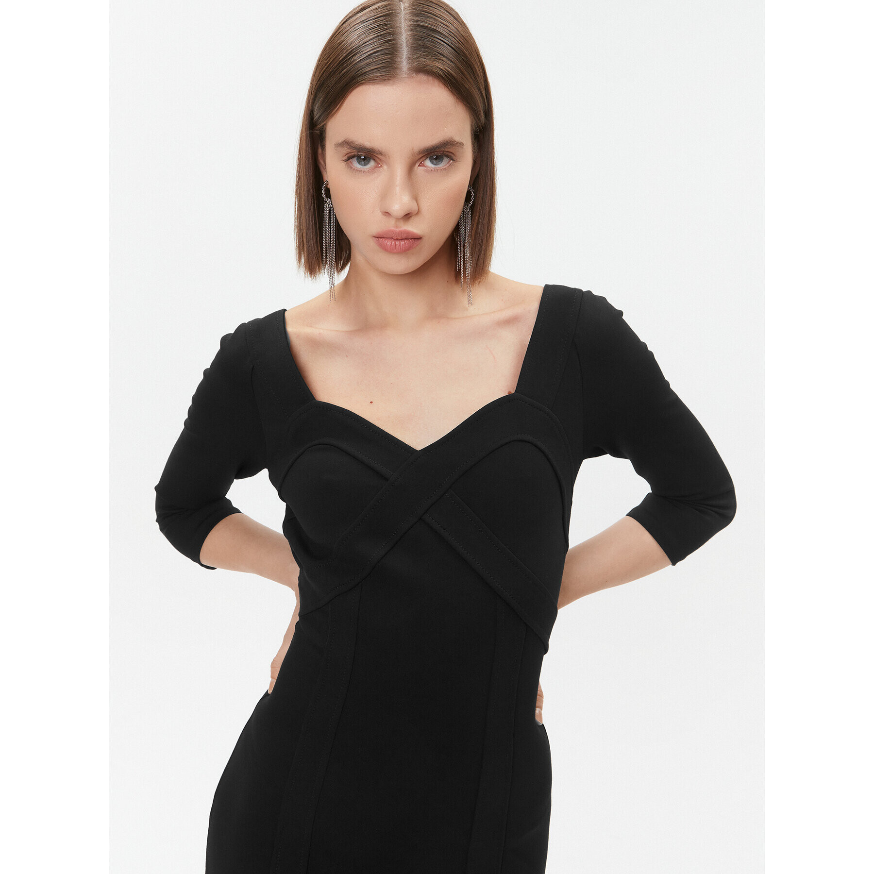 Marciano Guess Rochie de zi 3BGK0J 6375Z Negru Bodycon Fit - Pled.ro