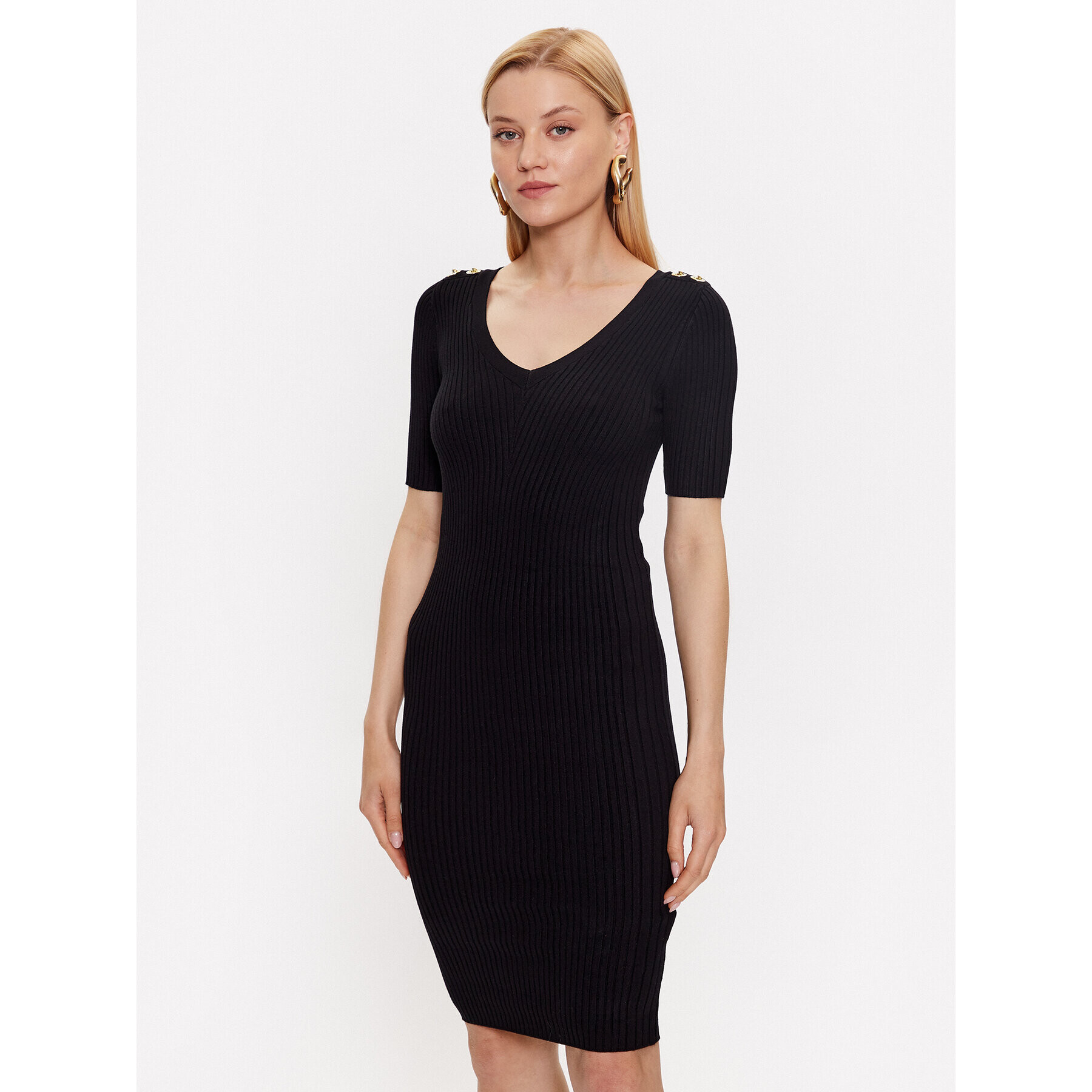 Marciano Guess Rochie de zi 3YGK01 5613Z Negru Bodycon Fit - Pled.ro