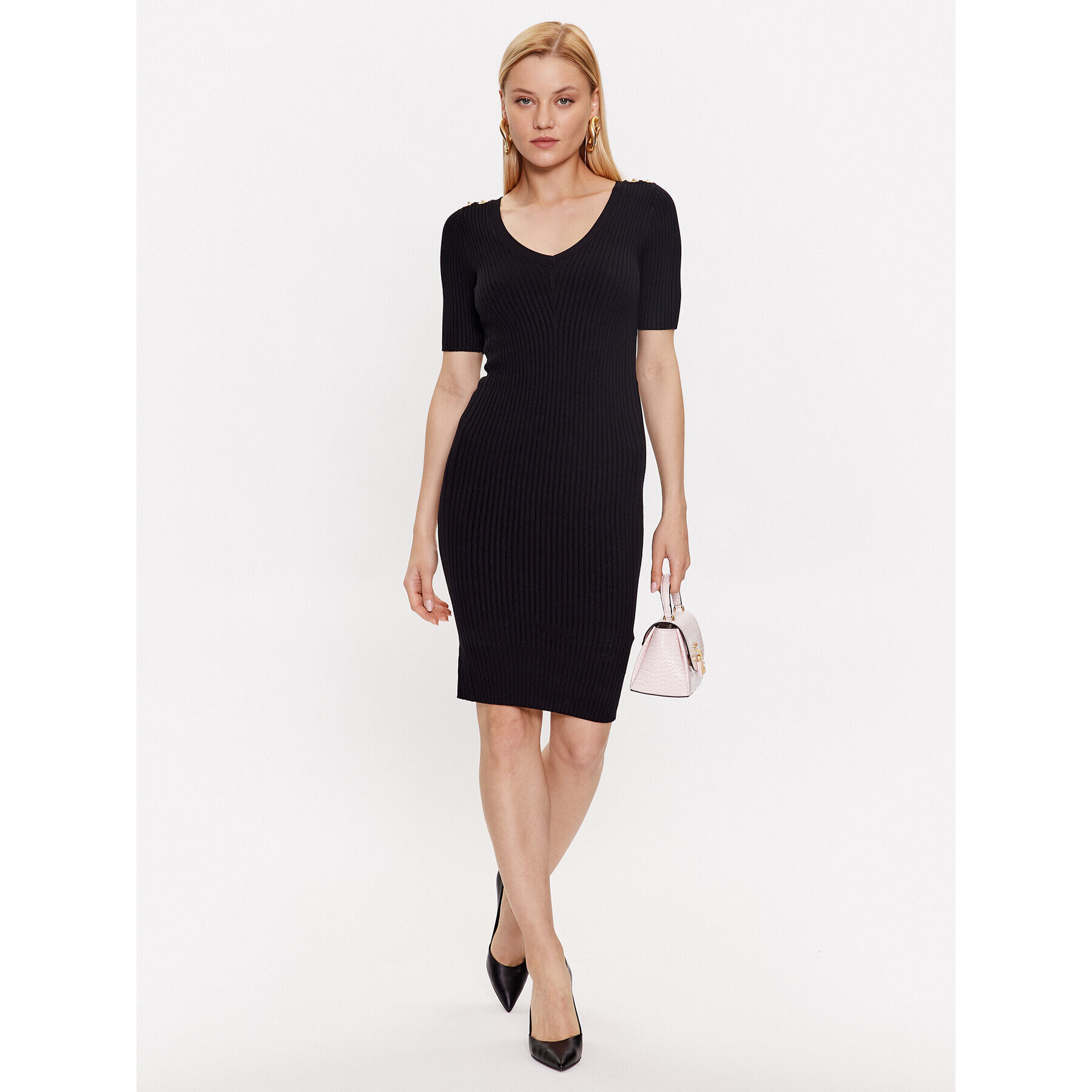 Marciano Guess Rochie de zi 3YGK01 5613Z Negru Bodycon Fit - Pled.ro