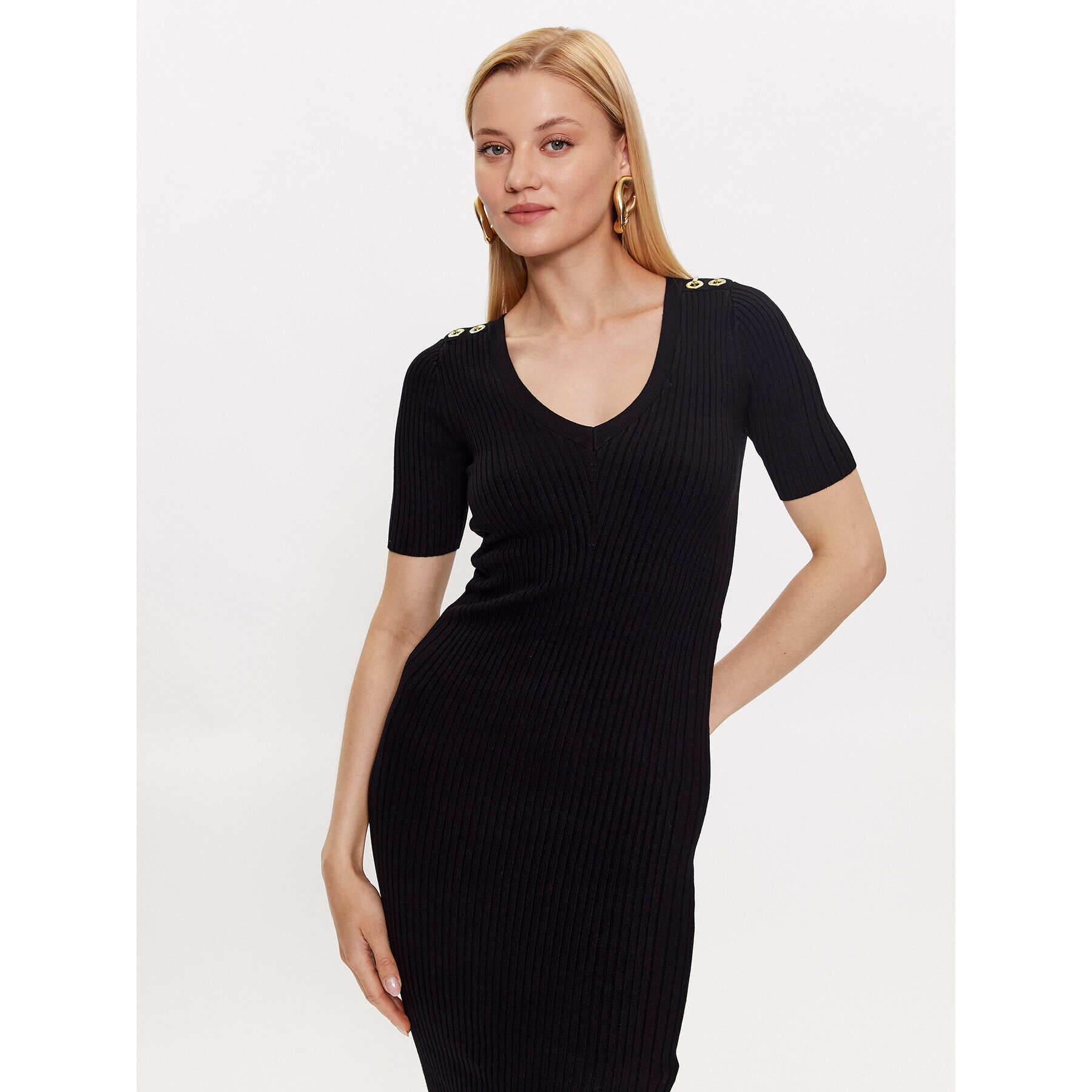 Marciano Guess Rochie de zi 3YGK01 5613Z Negru Bodycon Fit - Pled.ro