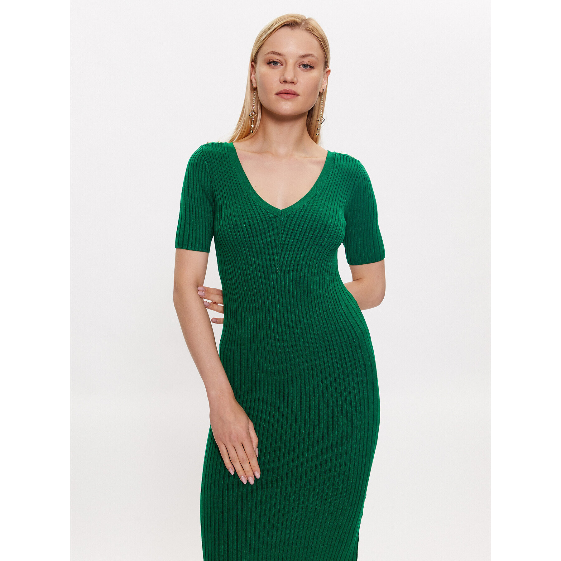 Marciano Guess Rochie de zi 3YGK01 5613Z Verde Bodycon Fit - Pled.ro