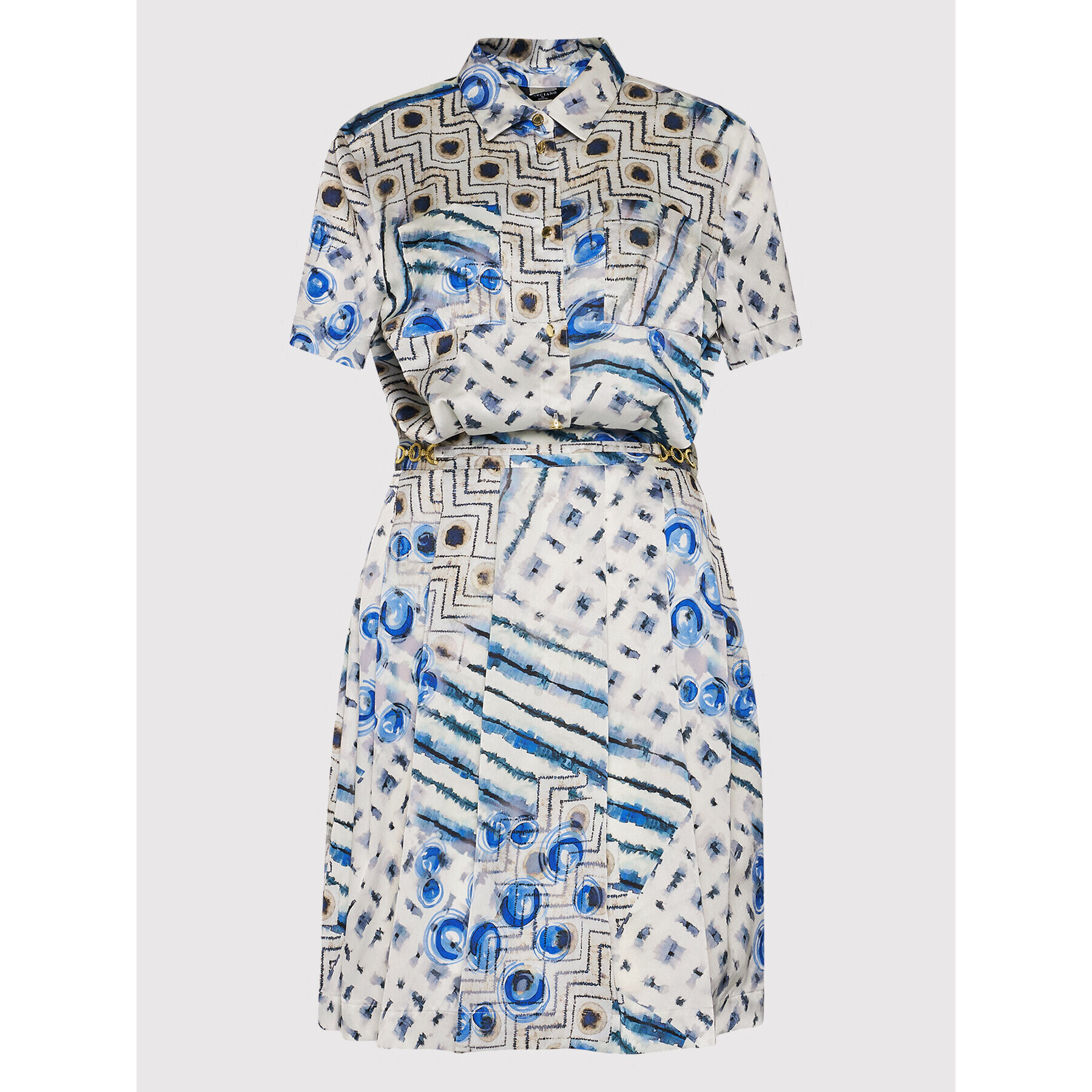 Marciano Guess Rochie tip cămașă 2GGK62 9598Z Colorat Flare Fit - Pled.ro