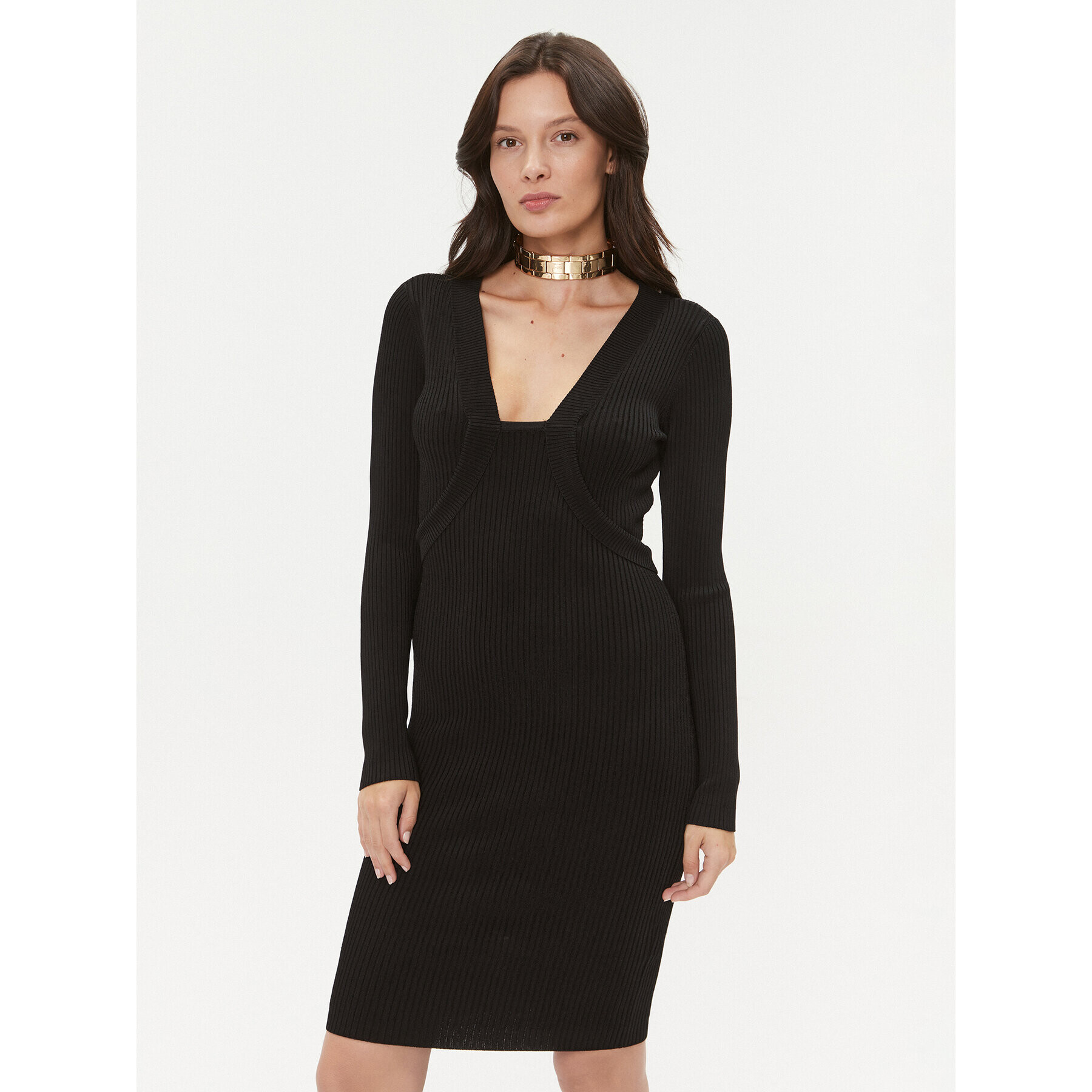 Marciano Guess Rochie tricotată 3BGK0V 5224Z Negru Regular Fit - Pled.ro