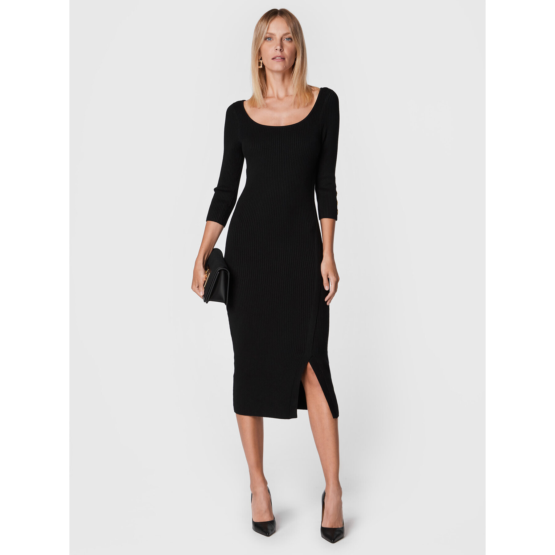 Marciano Guess Rochie tricotată 2BGK15 5613Z Negru Slim Fit - Pled.ro