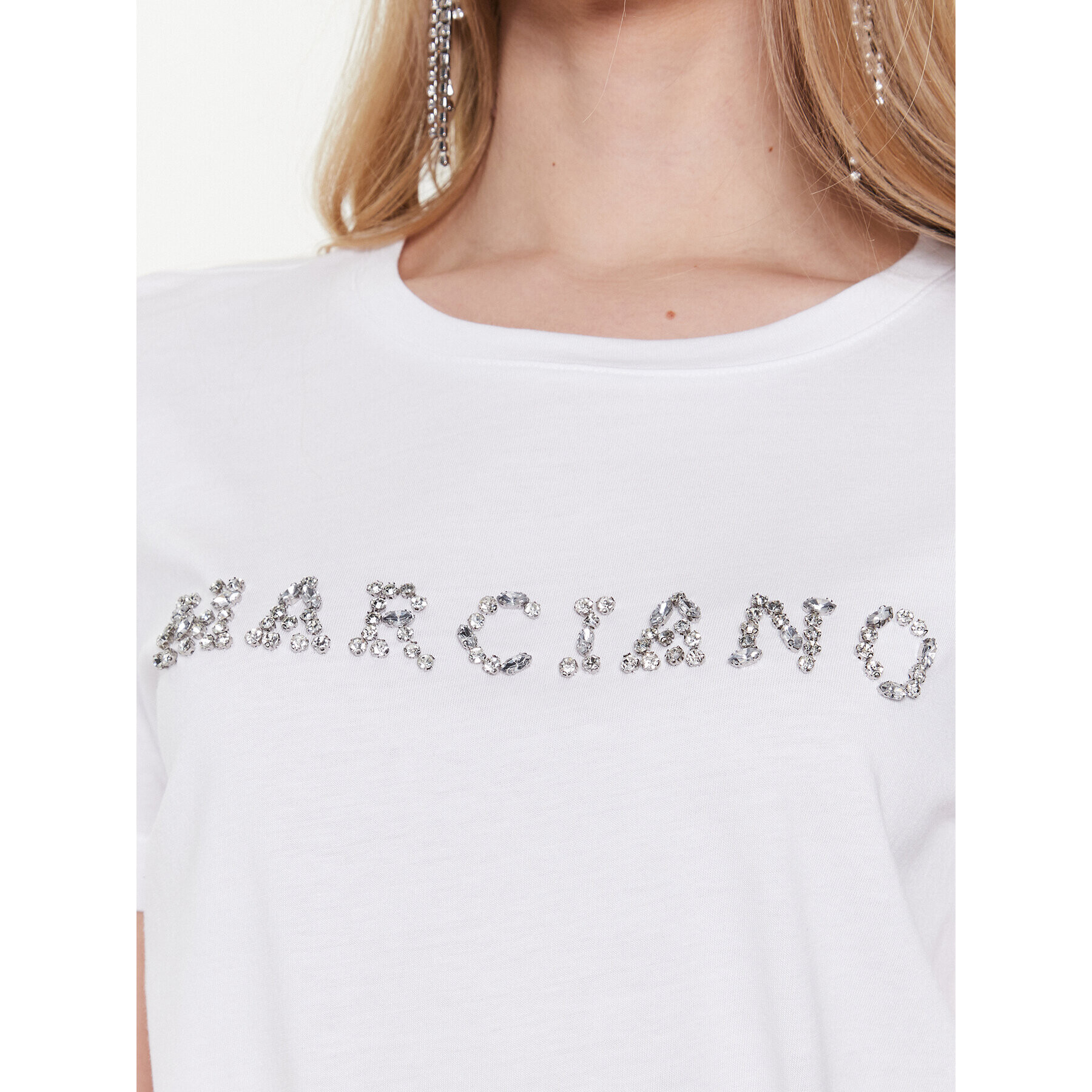 Marciano Guess Tricou Simone 3GGP11 6138A Alb Regular Fit - Pled.ro