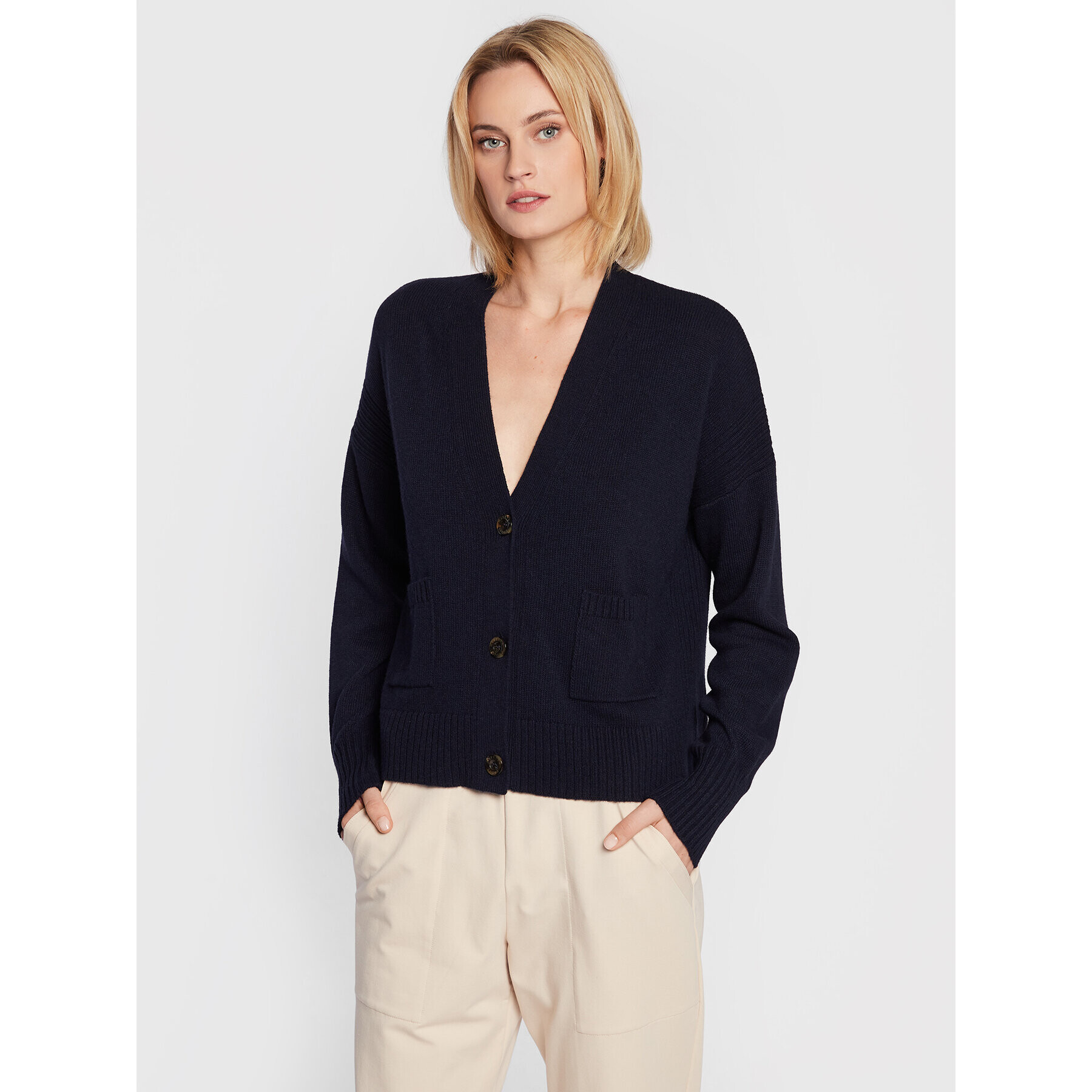 Marella Cardigan Blasone 33460527 Bleumarin Regular Fit - Pled.ro