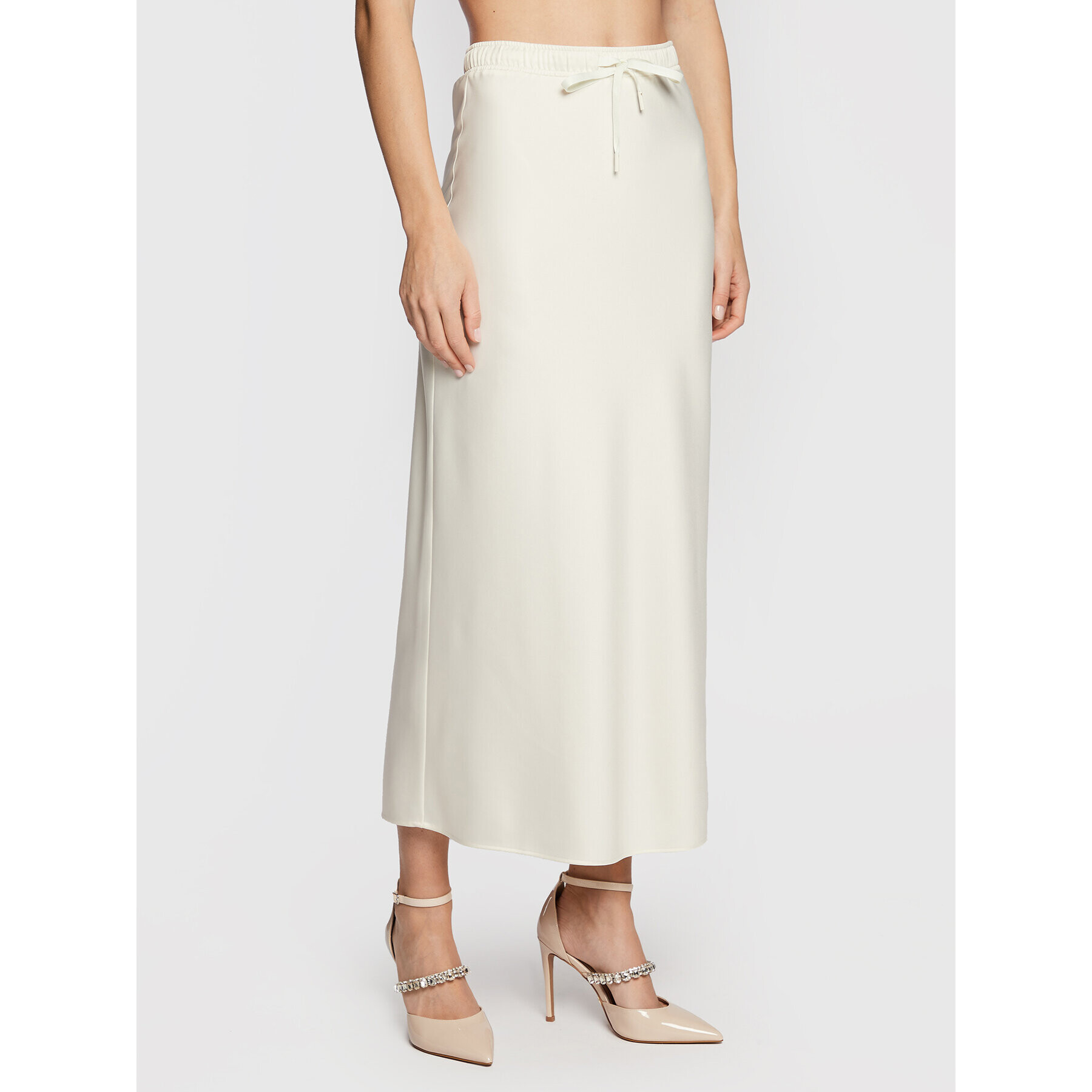 Marella Fustă midi Crema 31060129 Alb Regular Fit - Pled.ro