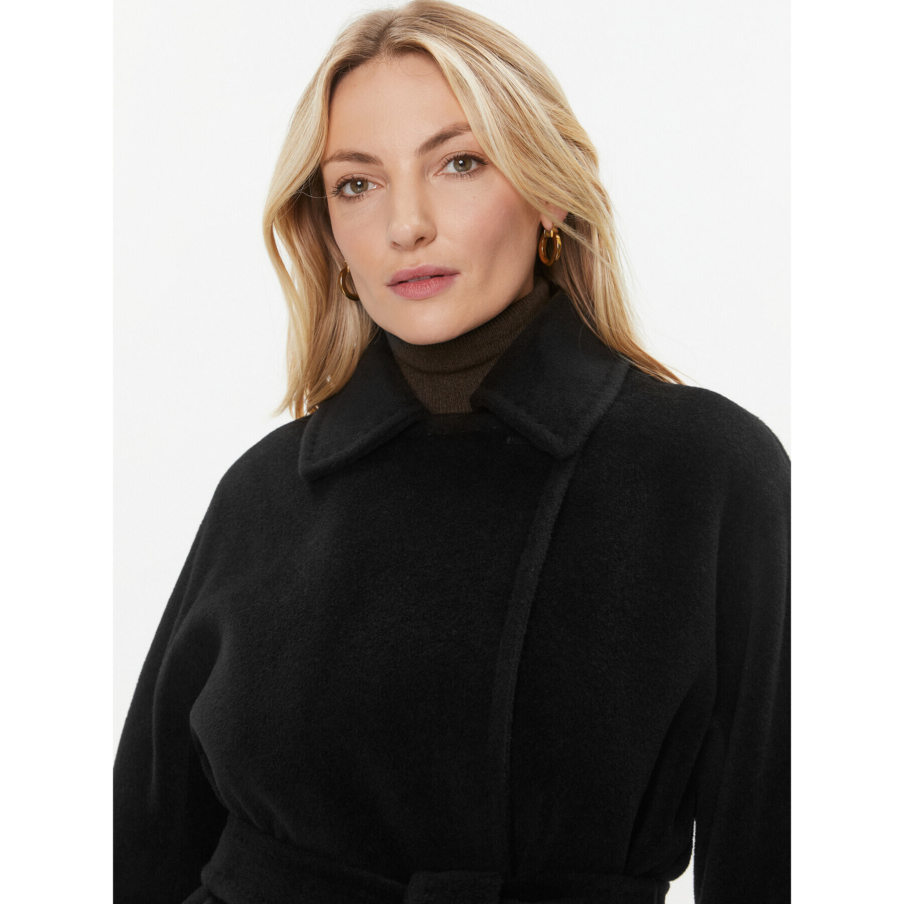 Marella Palton de lână Negus 2330160936200 Negru Regular Fit - Pled.ro