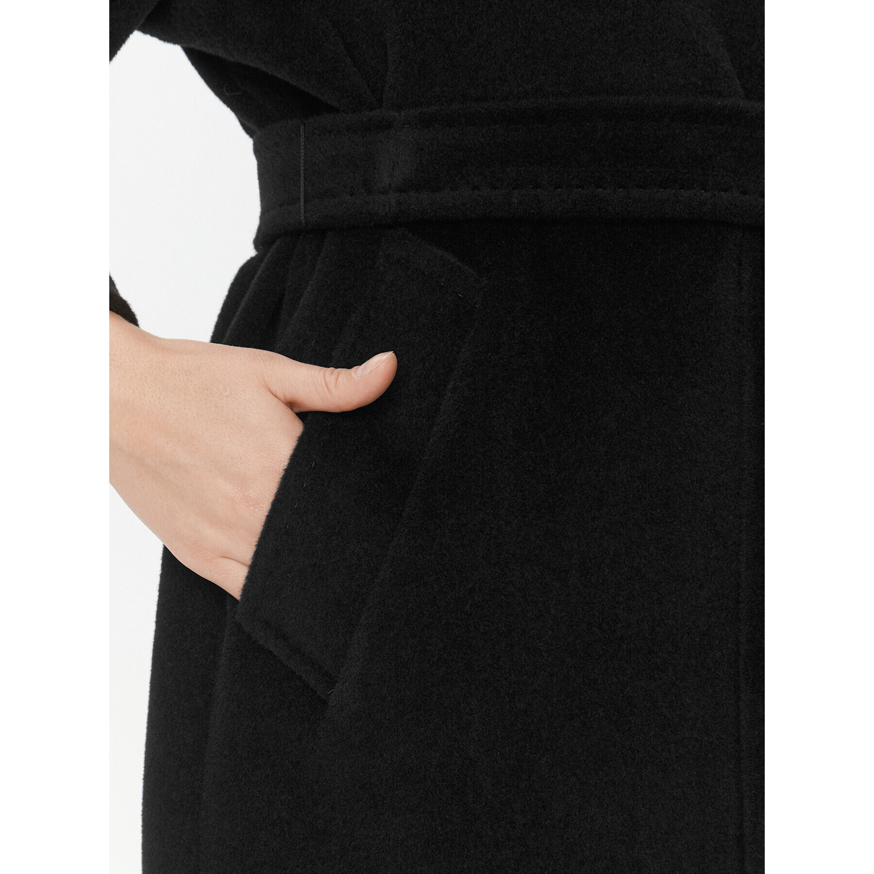 Marella Palton de lână Negus 2330160936200 Negru Regular Fit - Pled.ro